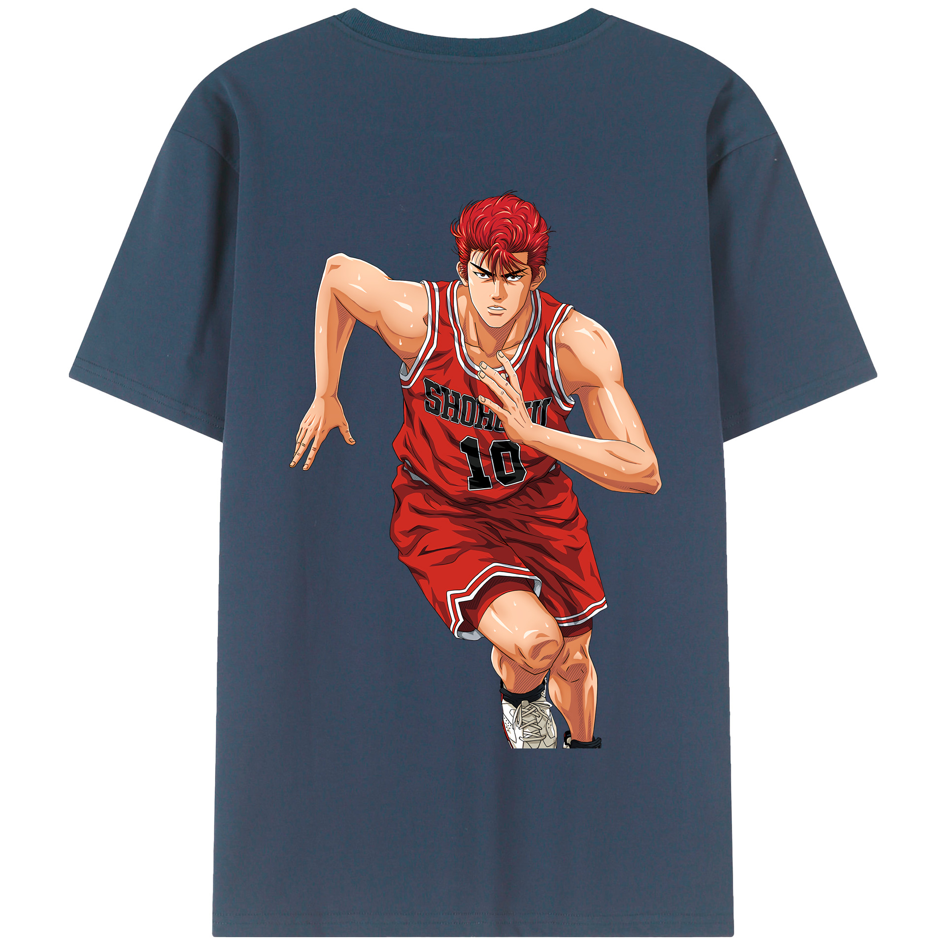SLAM DUNK／スラムダンク 綿100％半袖Tシャツ（背面プリント）