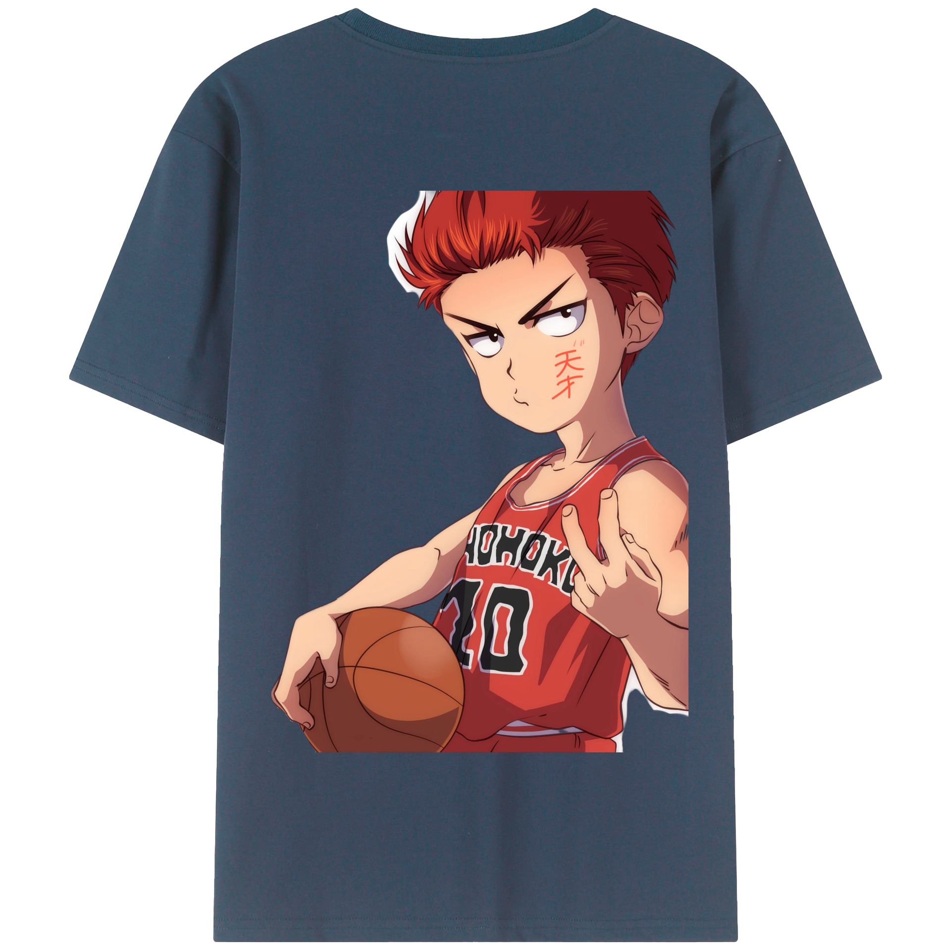 SLAM DUNK／スラムダンク 綿100％半袖Tシャツ（背面プリント）