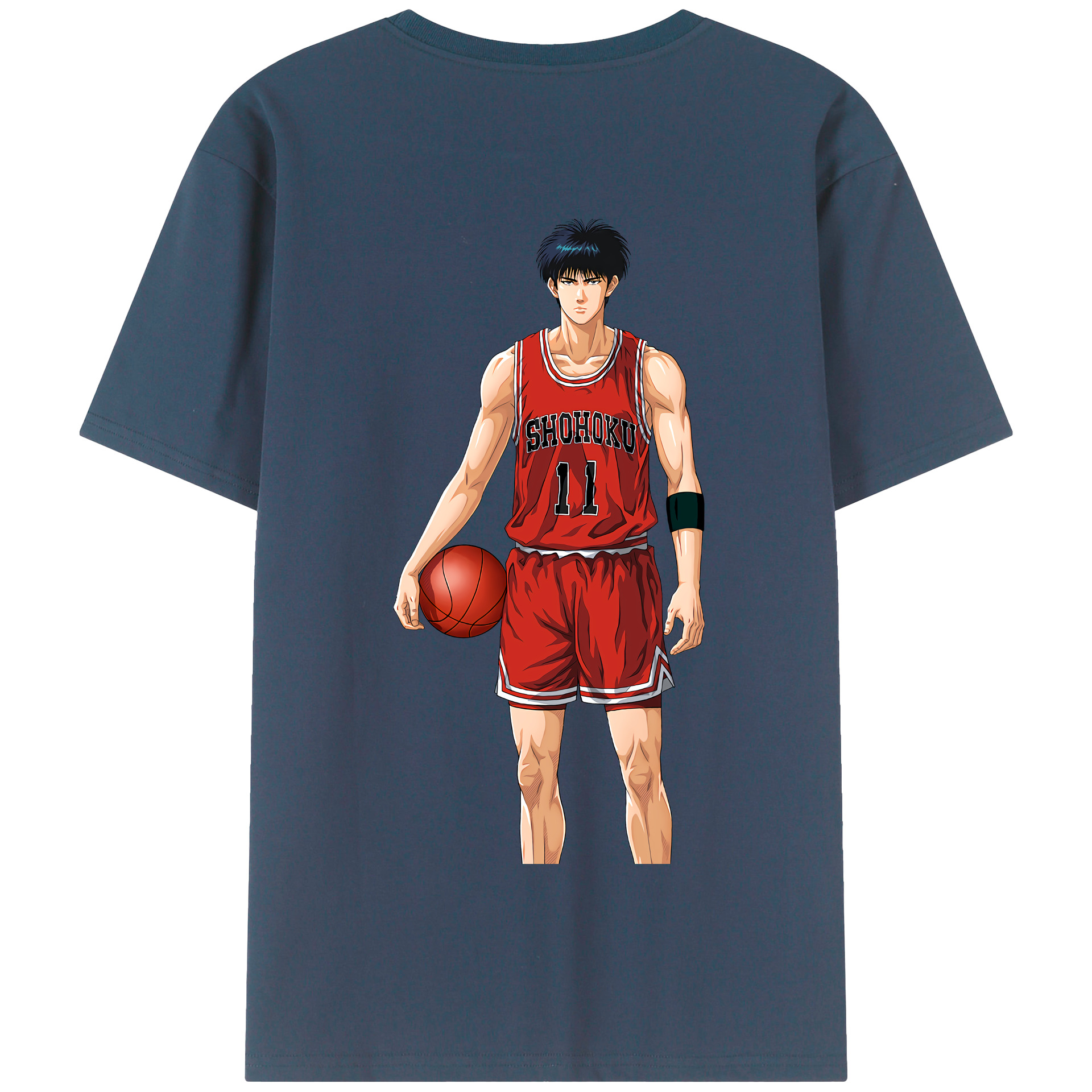 SLAM DUNK／スラムダンク 綿100％半袖Tシャツ（背面プリント）
