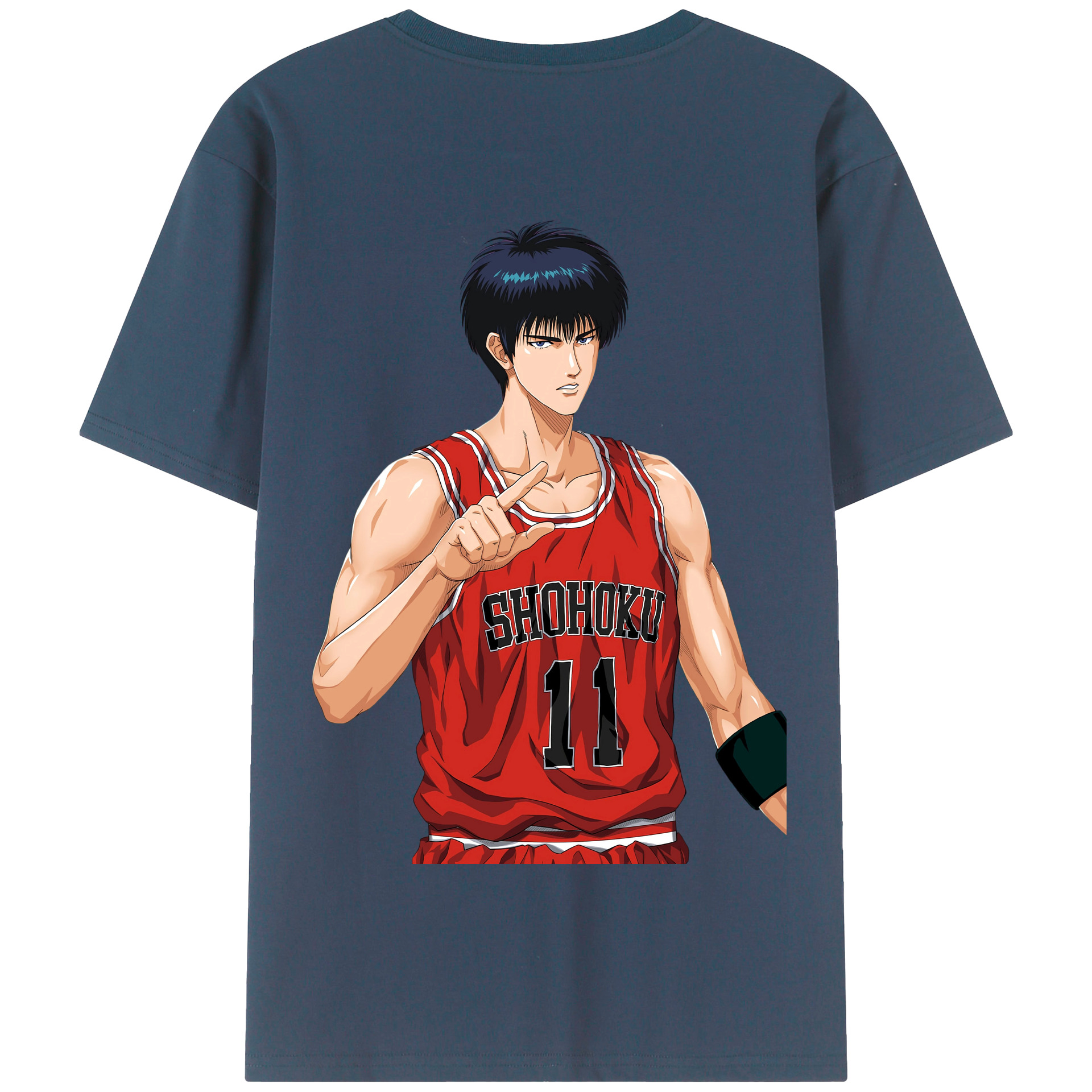SLAM DUNK／スラムダンク 綿100％半袖Tシャツ（背面プリント）