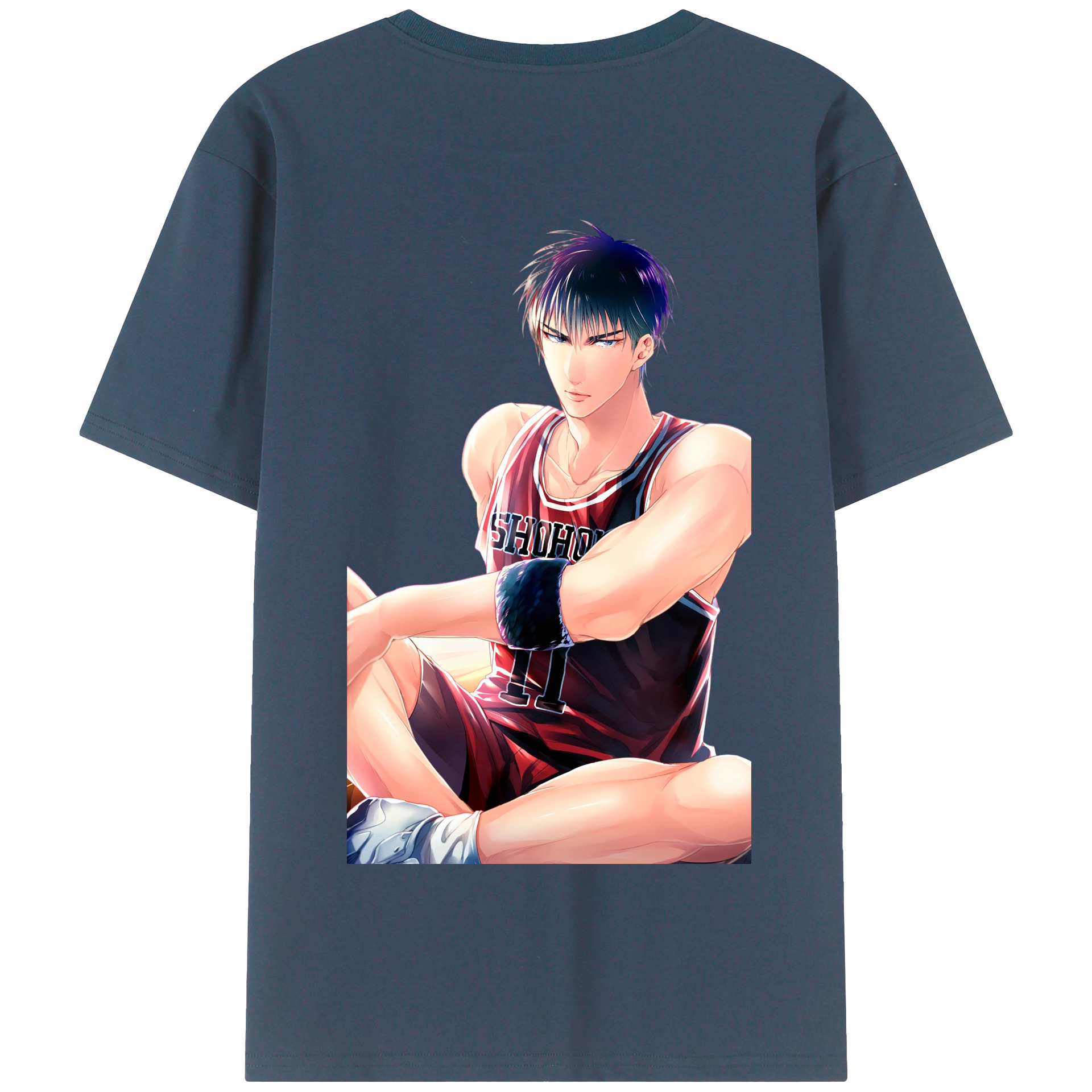 SLAM DUNK／スラムダンク 綿100％半袖Tシャツ（背面プリント）