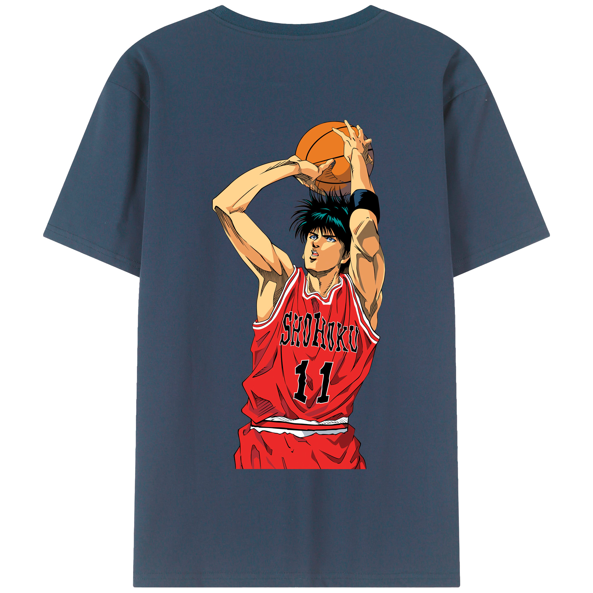 SLAM DUNK／スラムダンク 綿100％半袖Tシャツ（背面プリント）