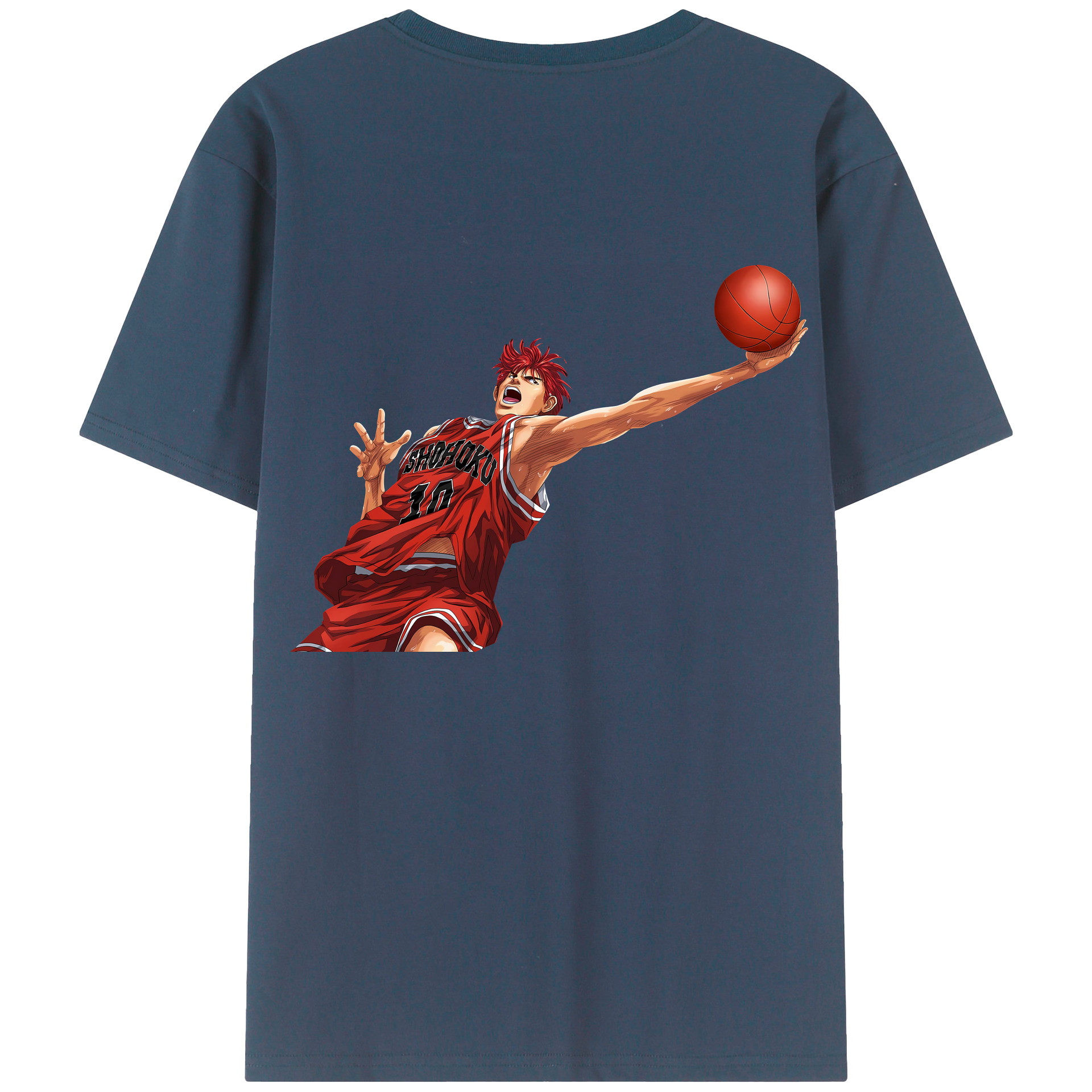 SLAM DUNK／スラムダンク 綿100％半袖Tシャツ（背面プリント）