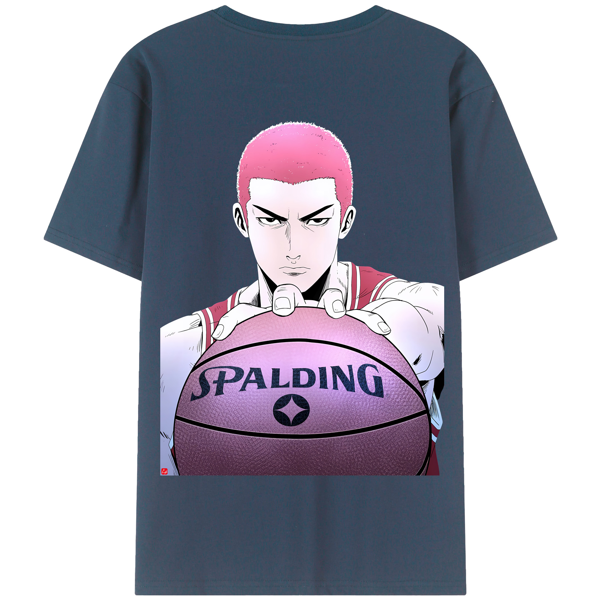 SLAM DUNK／スラムダンク 綿100％半袖Tシャツ（背面プリント）