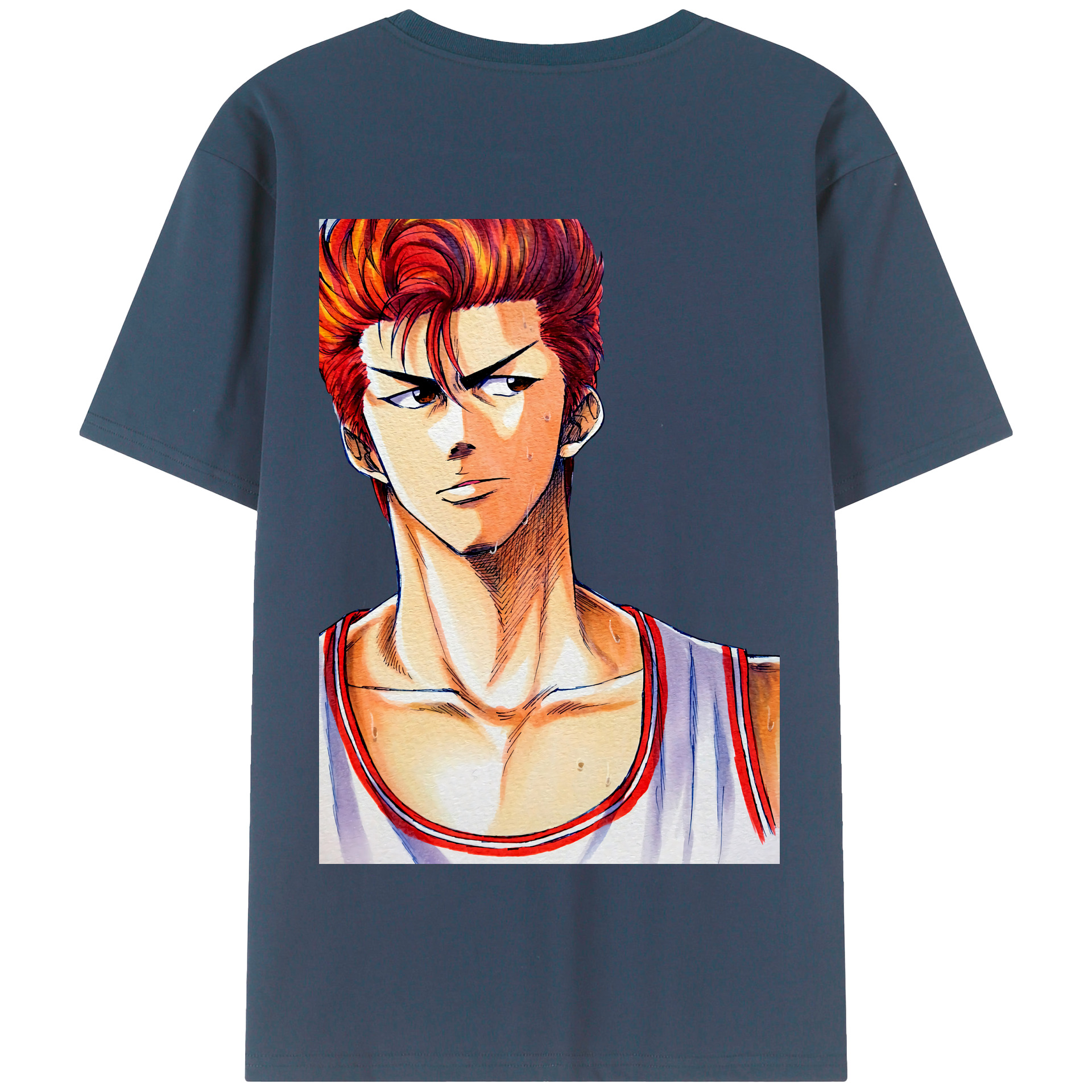 SLAM DUNK／スラムダンク 綿100％半袖Tシャツ（背面プリント）