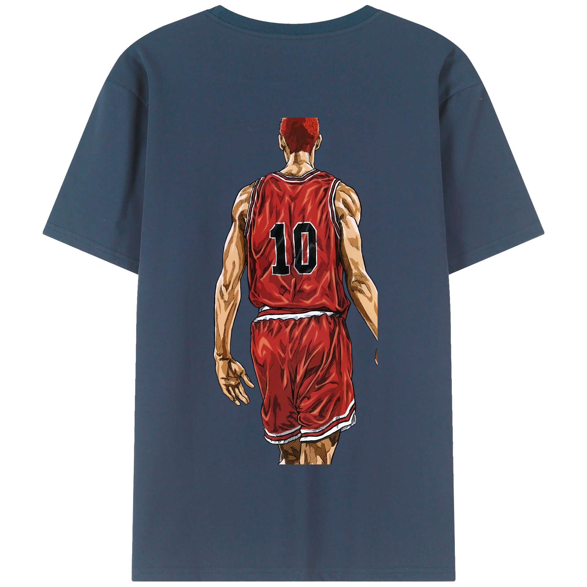 SLAM DUNK／スラムダンク 綿100％半袖Tシャツ（背面プリント）