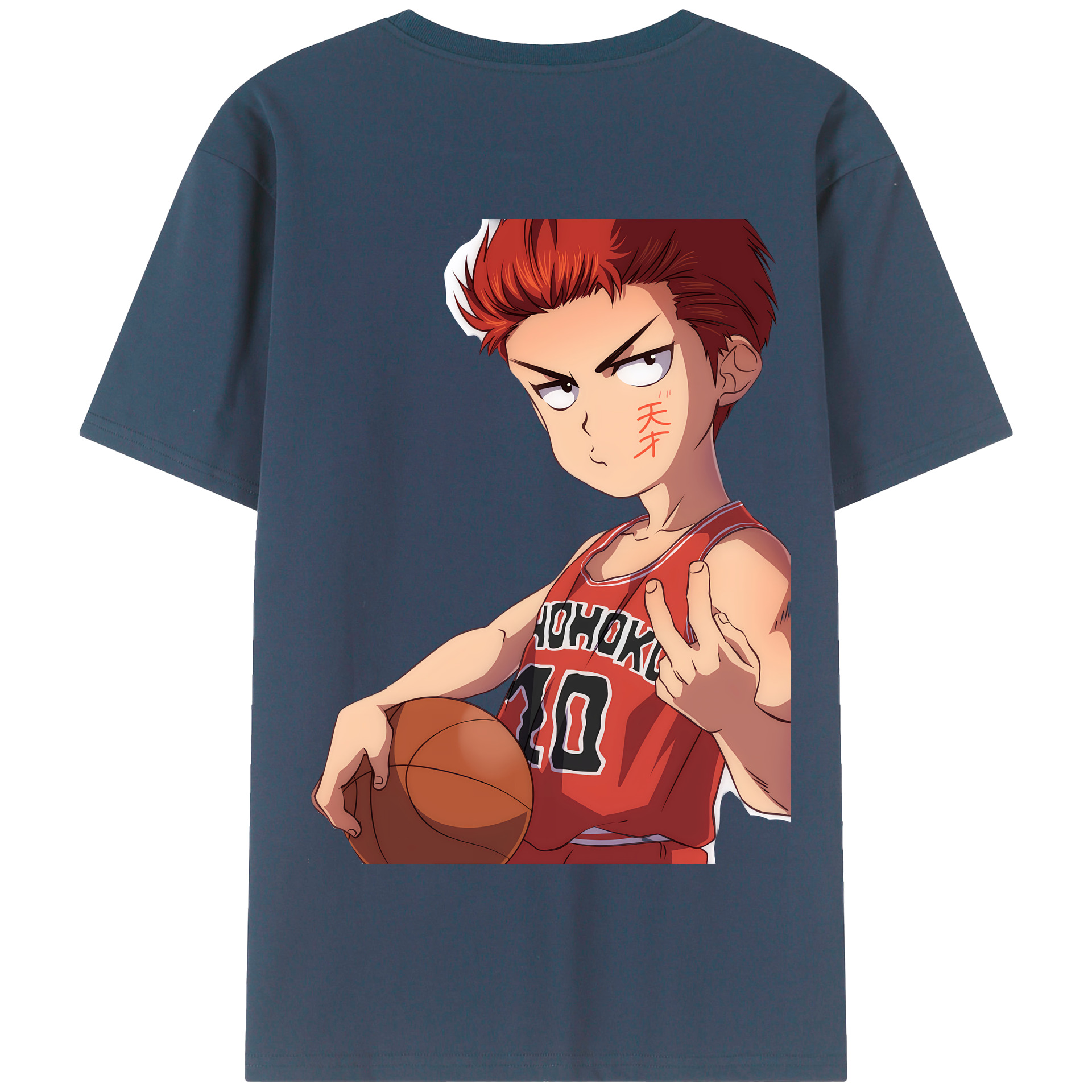 SLAM DUNK／スラムダンク 綿100％半袖Tシャツ（背面プリント）