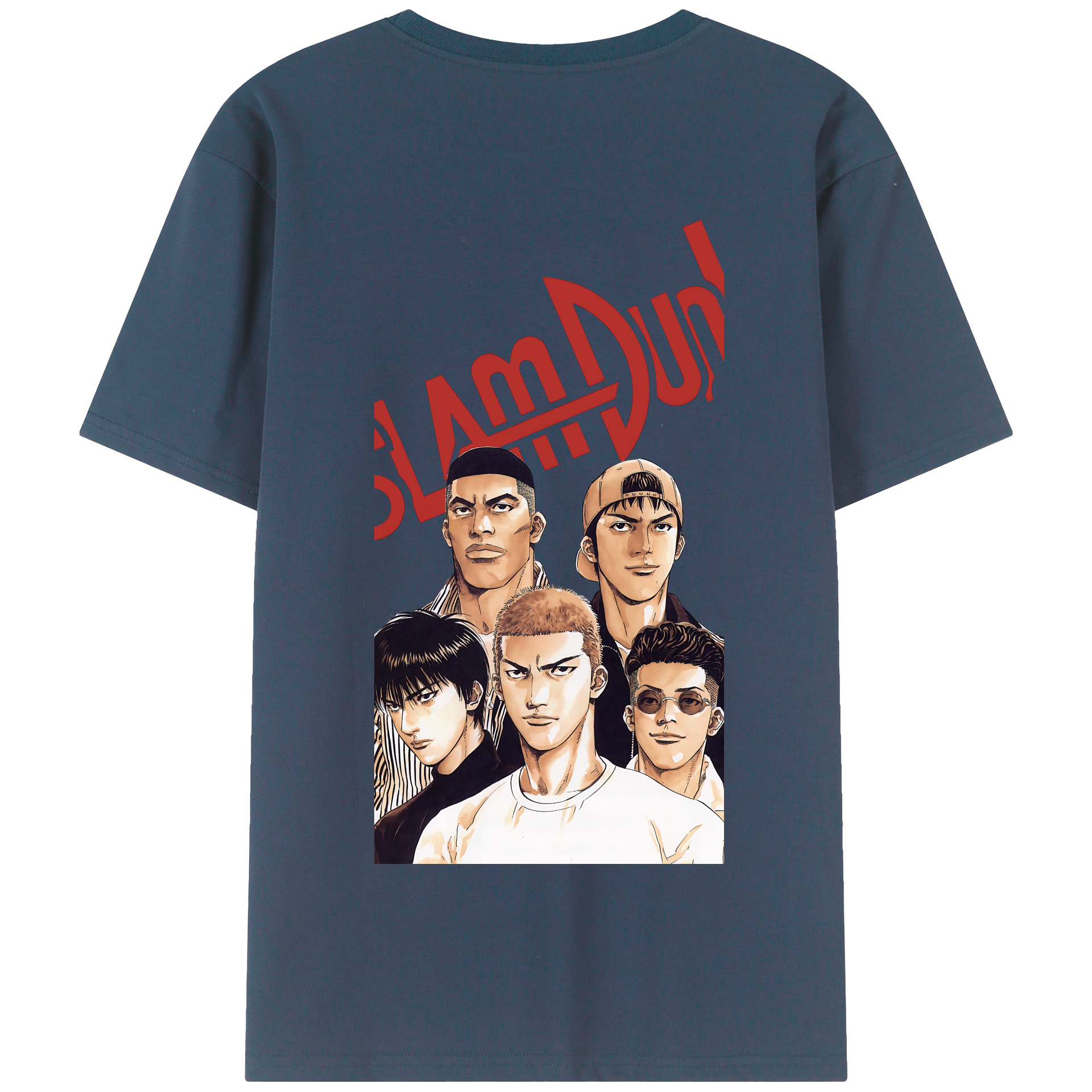 SLAM DUNK／スラムダンク 綿100％半袖Tシャツ（背面プリント）