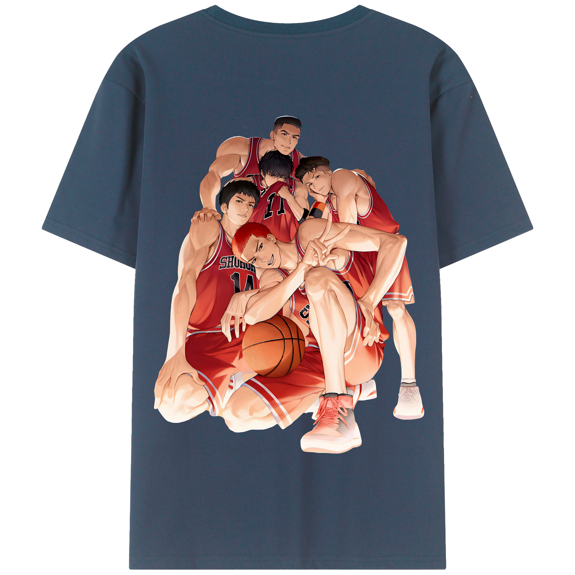（画像用） SLAM DUNK／スラムダンク 綿100％半袖Tシャツ（背面プリント）