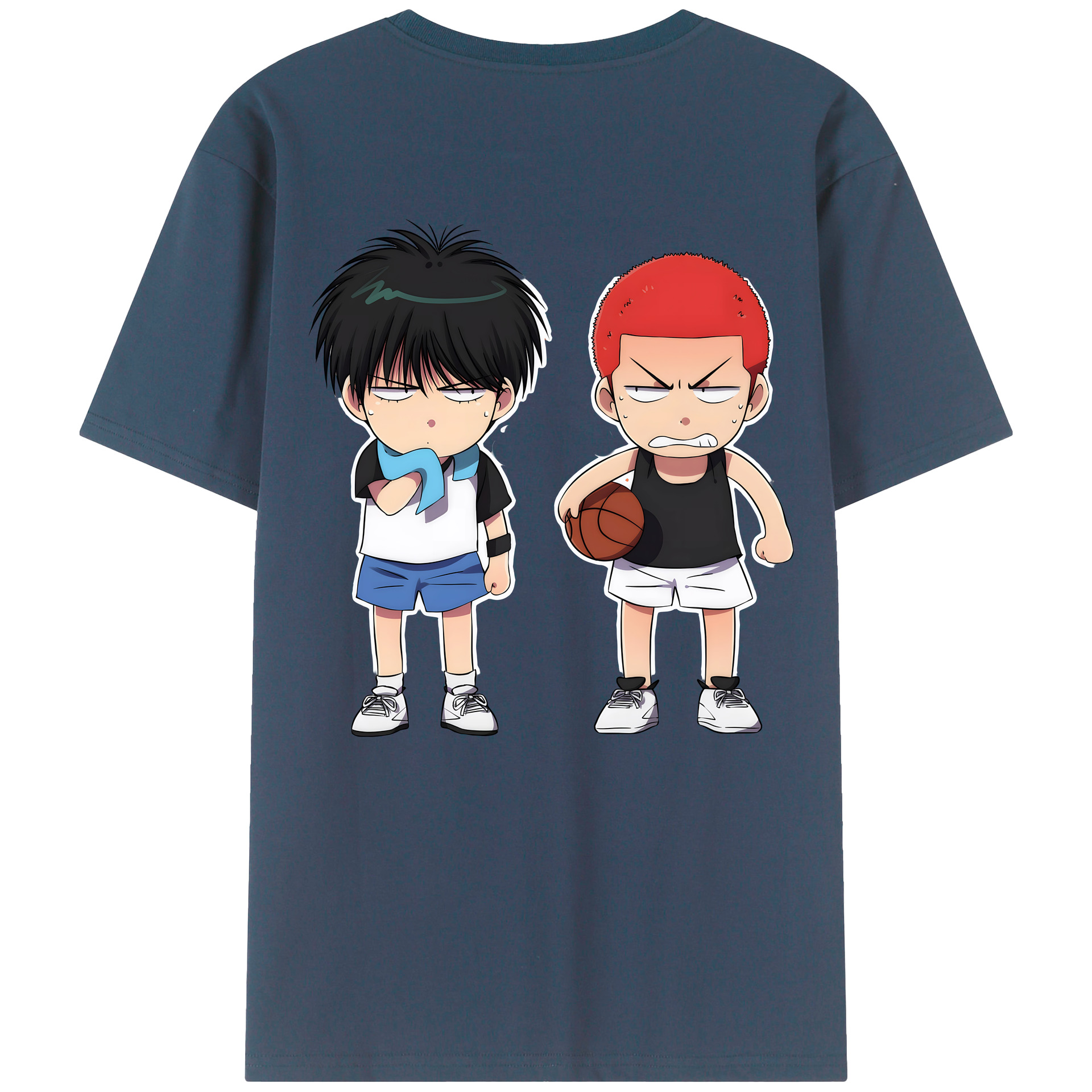 SLAM DUNK／スラムダンク 綿100％半袖Tシャツ（背面プリント）