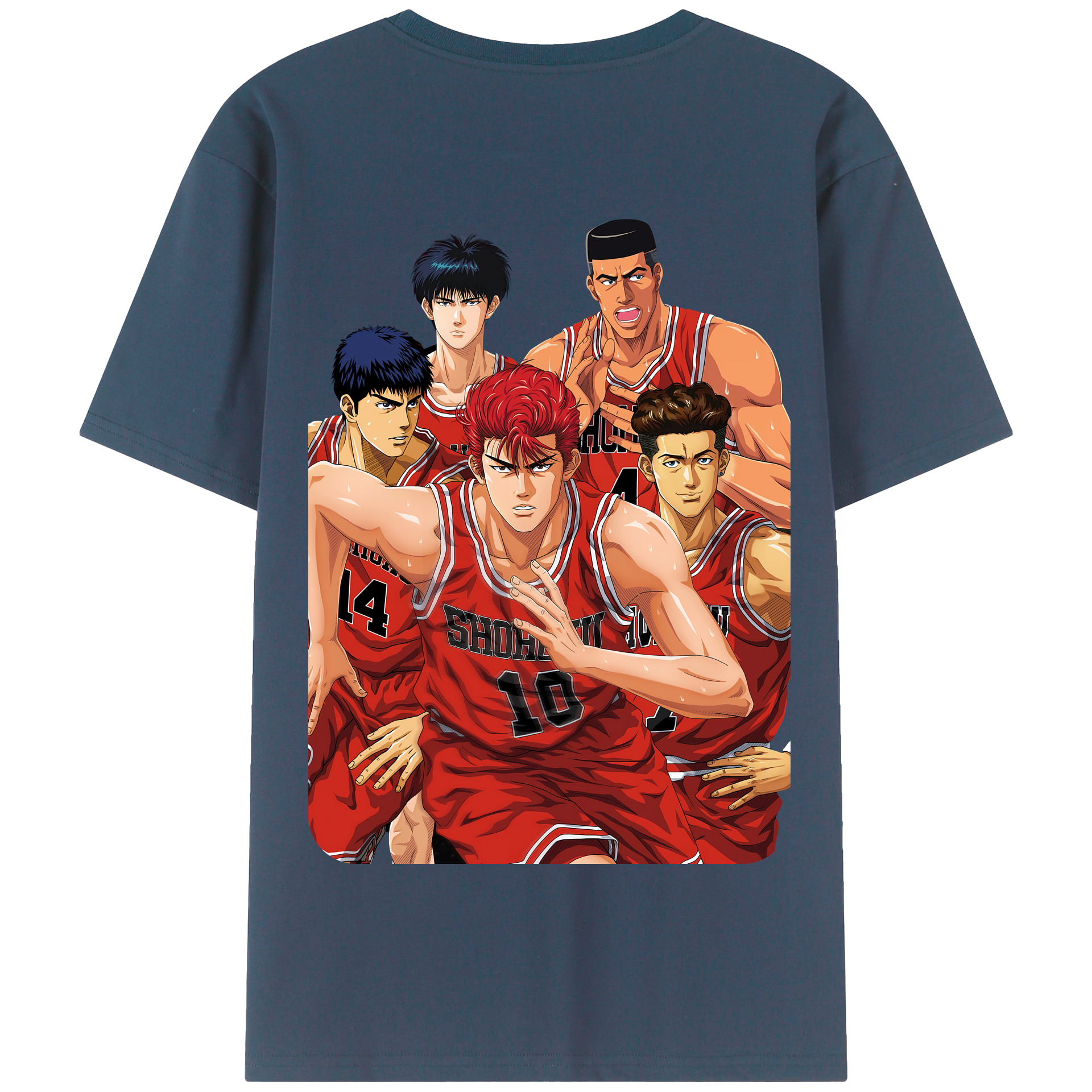 SLAM DUNK／スラムダンク 綿100％半袖Tシャツ（背面プリント）