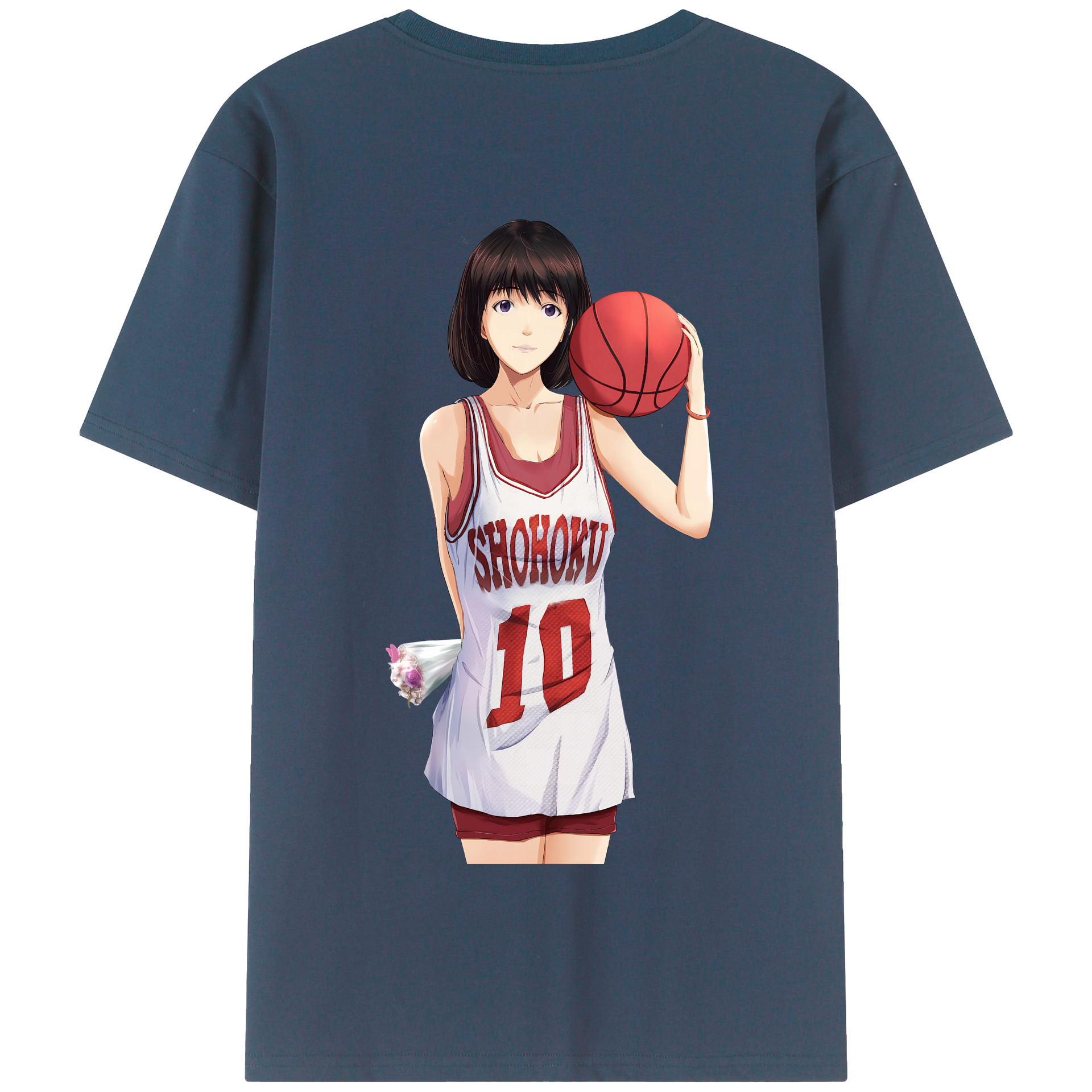 SLAM DUNK／スラムダンク 綿100％半袖Tシャツ（背面プリント）