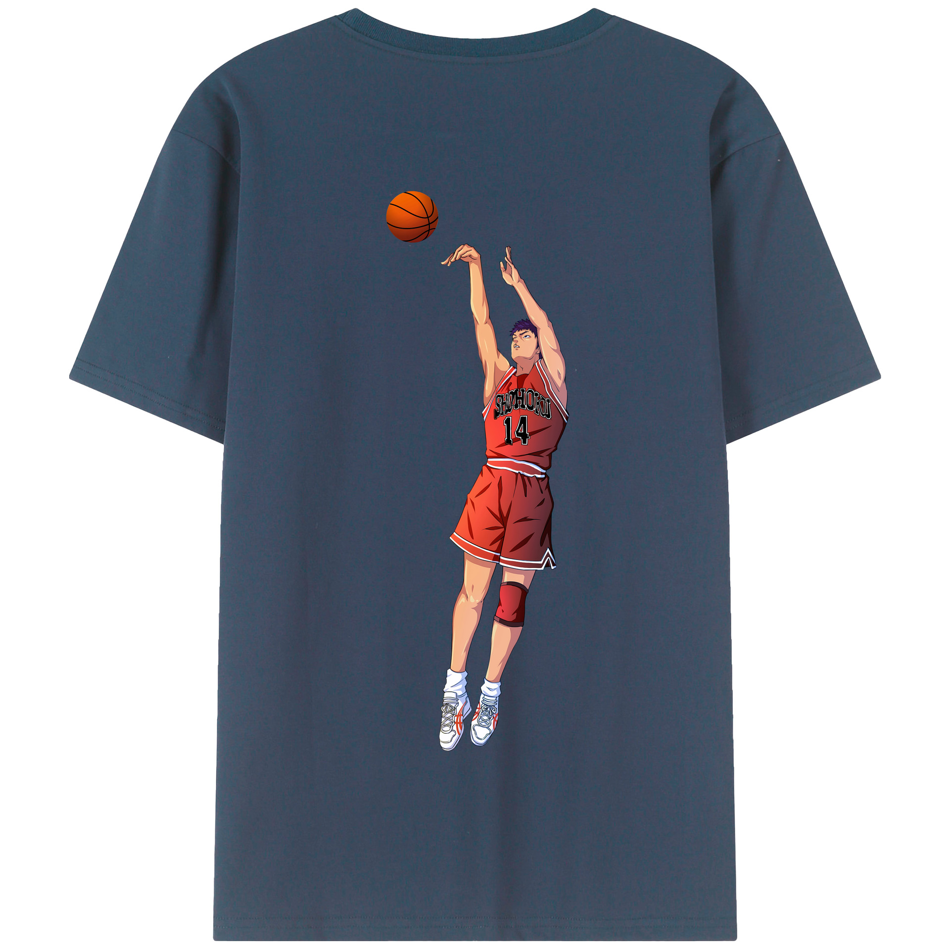 SLAM DUNK／スラムダンク 綿100％半袖Tシャツ（背面プリント）