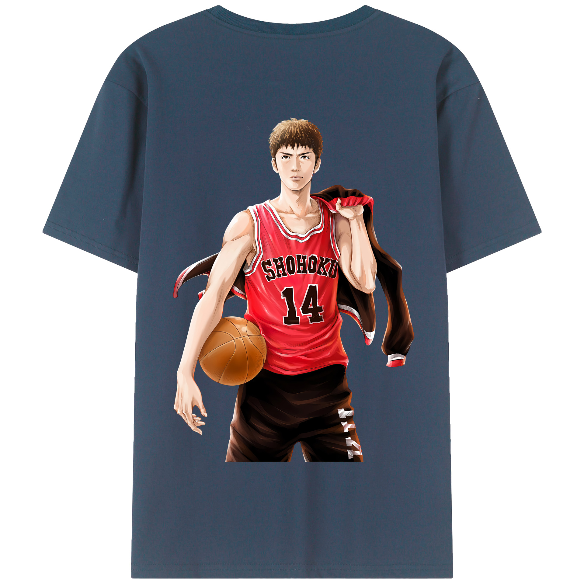 SLAM DUNK／スラムダンク 綿100％半袖Tシャツ（背面プリント）