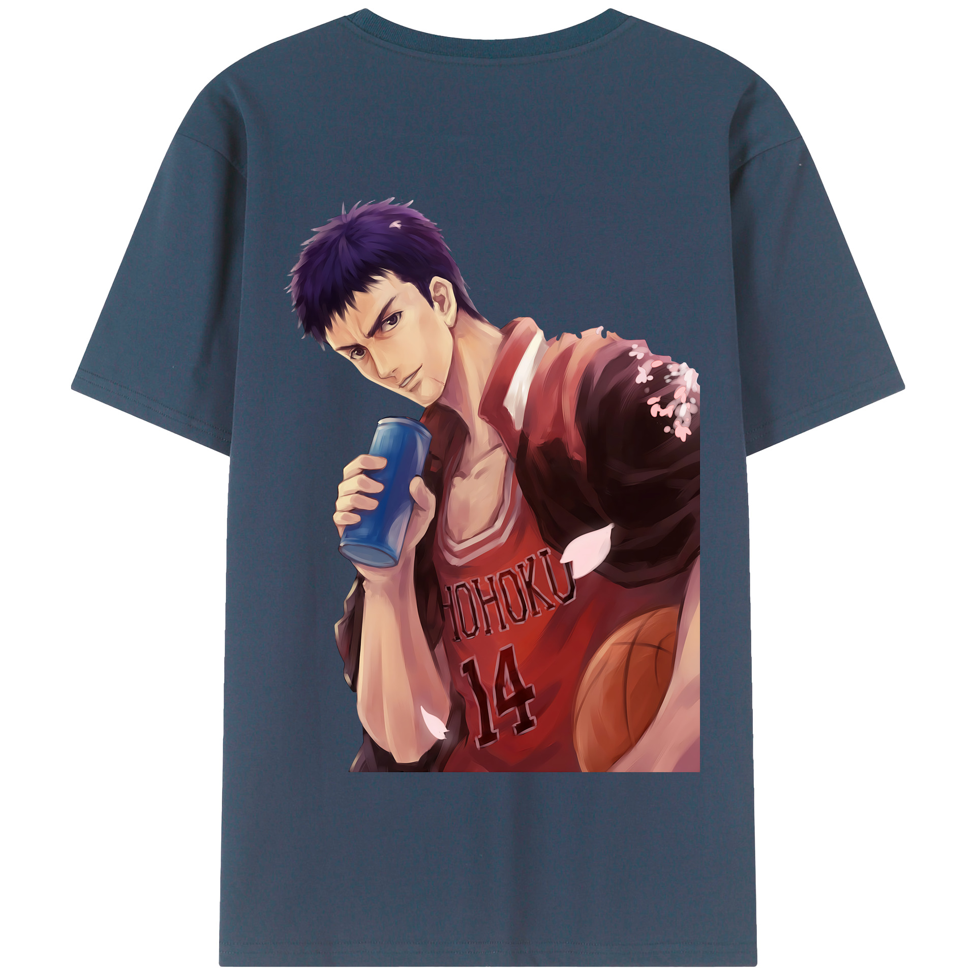 SLAM DUNK／スラムダンク 綿100％半袖Tシャツ（背面プリント）