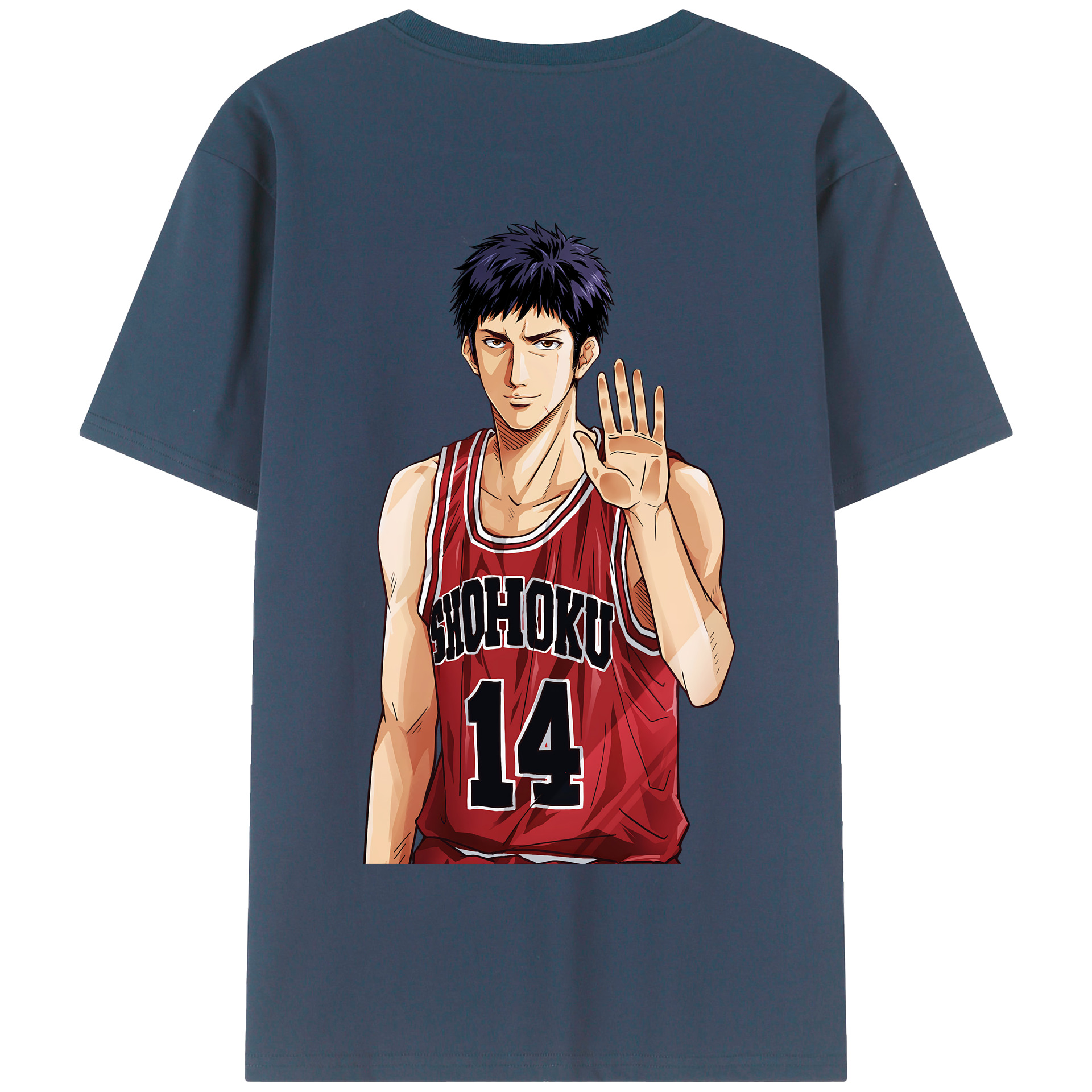 SLAM DUNK／スラムダンク 綿100％半袖Tシャツ（背面プリント）