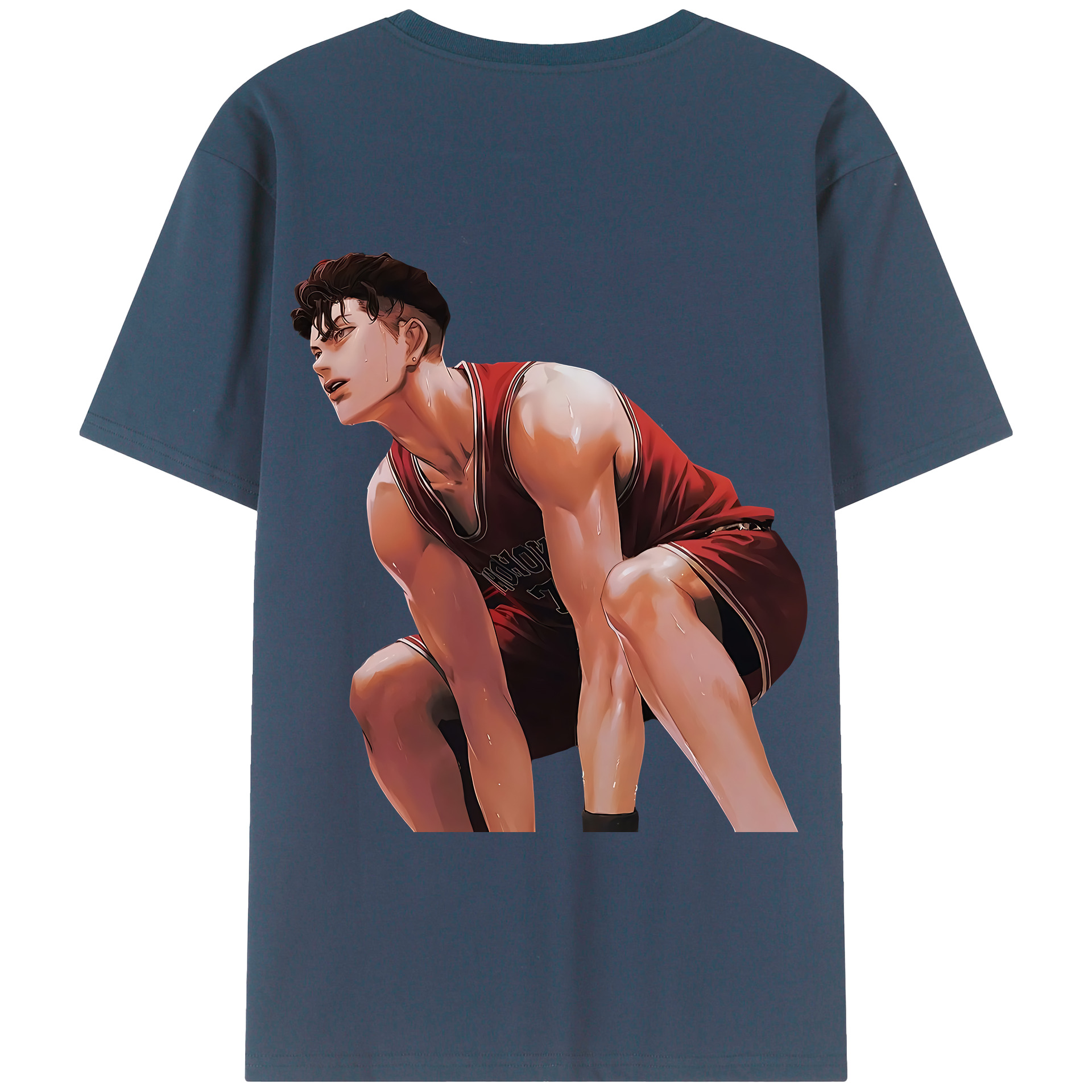 SLAM DUNK／スラムダンク 綿100％半袖Tシャツ（背面プリント）