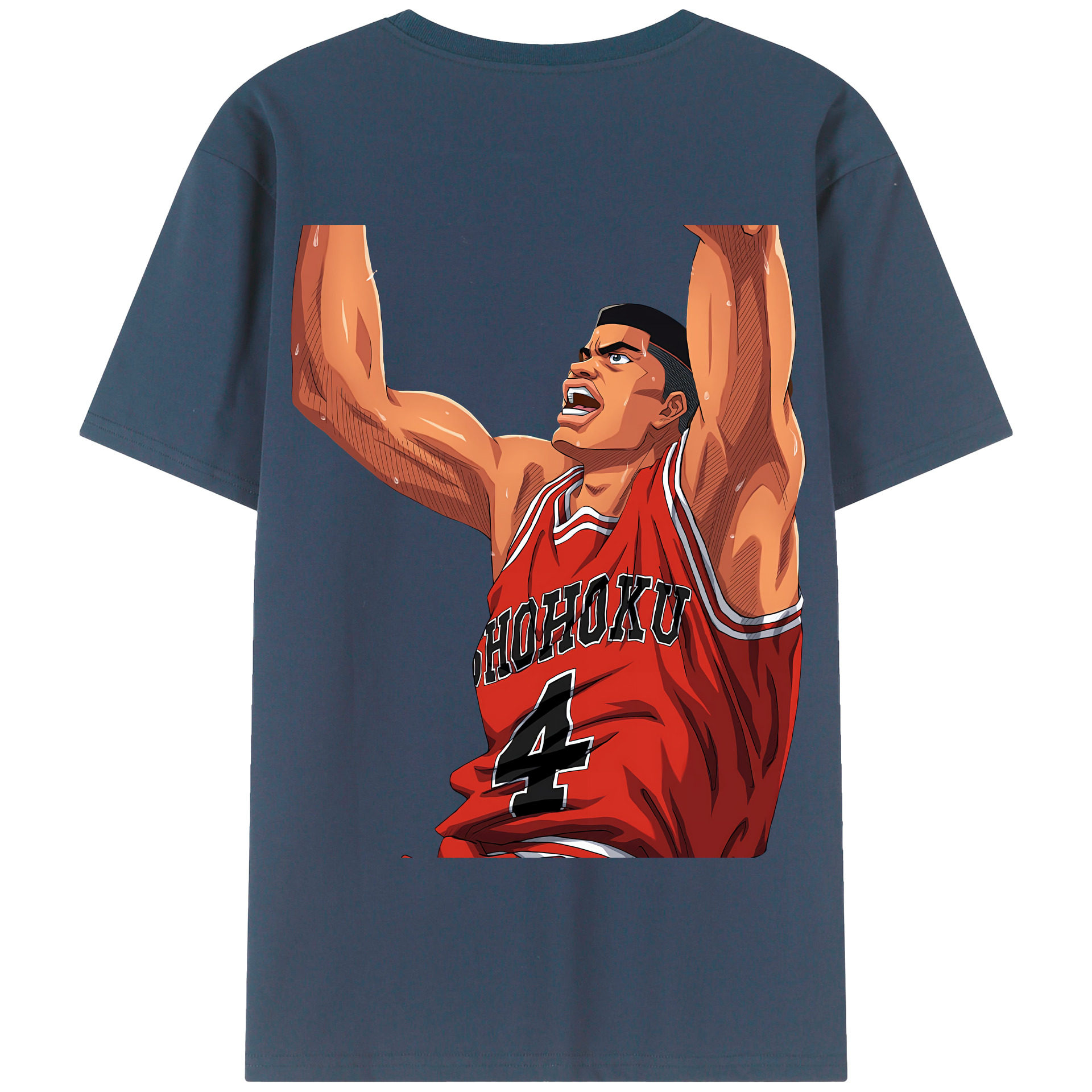SLAM DUNK／スラムダンク 綿100％半袖Tシャツ（背面プリント）