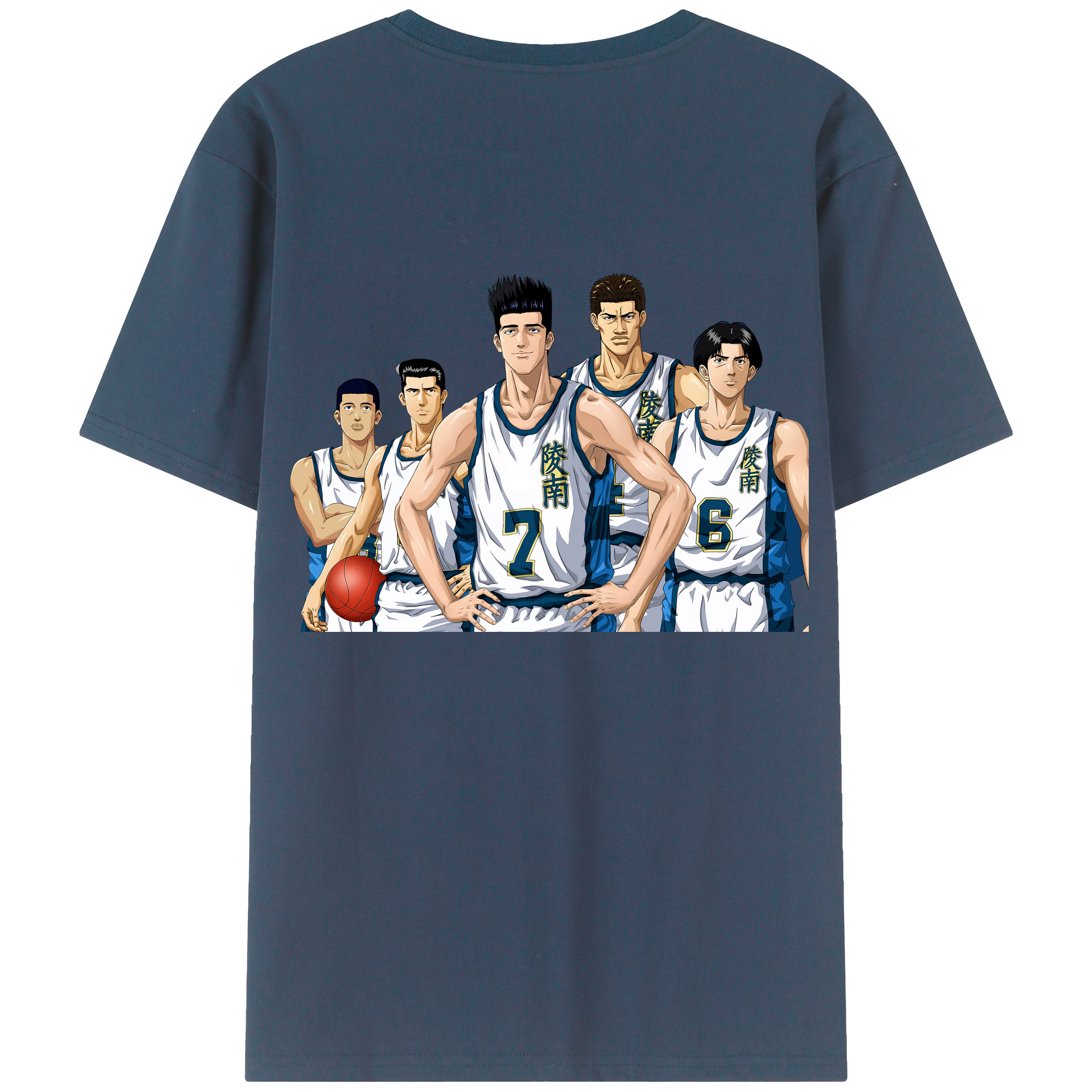 SLAM DUNK／スラムダンク 綿100％半袖Tシャツ（背面プリント）