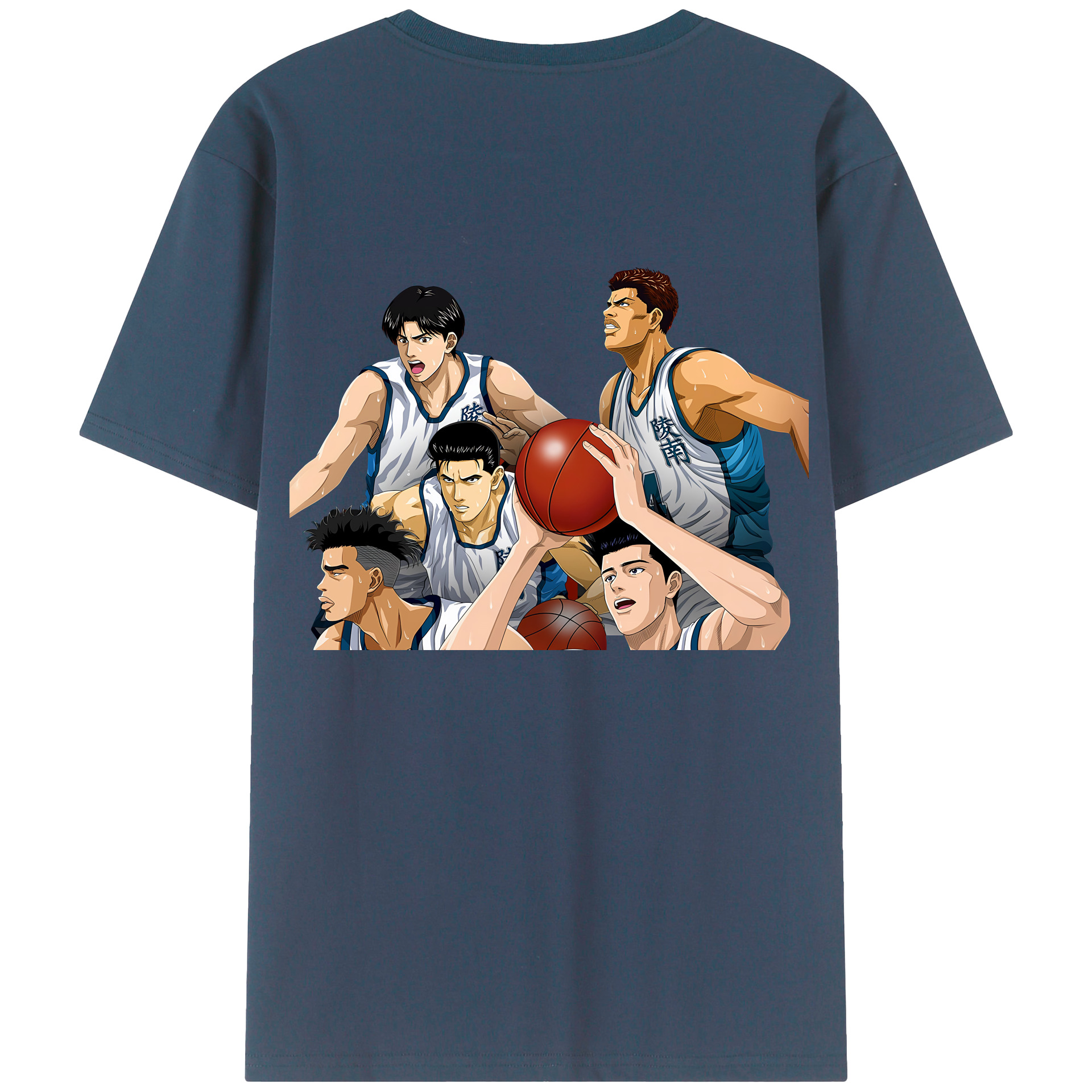 SLAM DUNK／スラムダンク 綿100％半袖Tシャツ（背面プリント）
