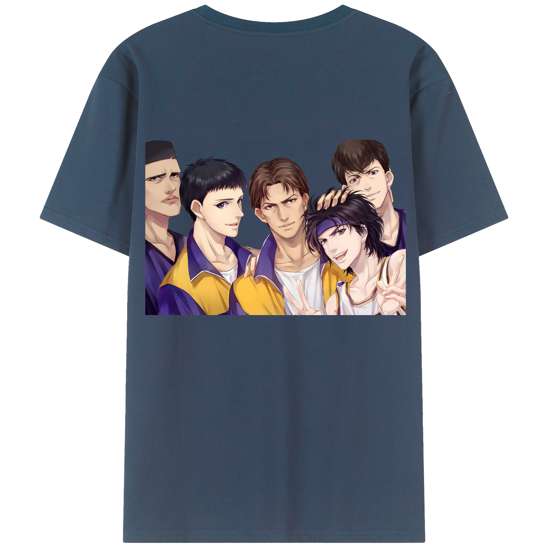 SLAM DUNK／スラムダンク 綿100％半袖Tシャツ（背面プリント）