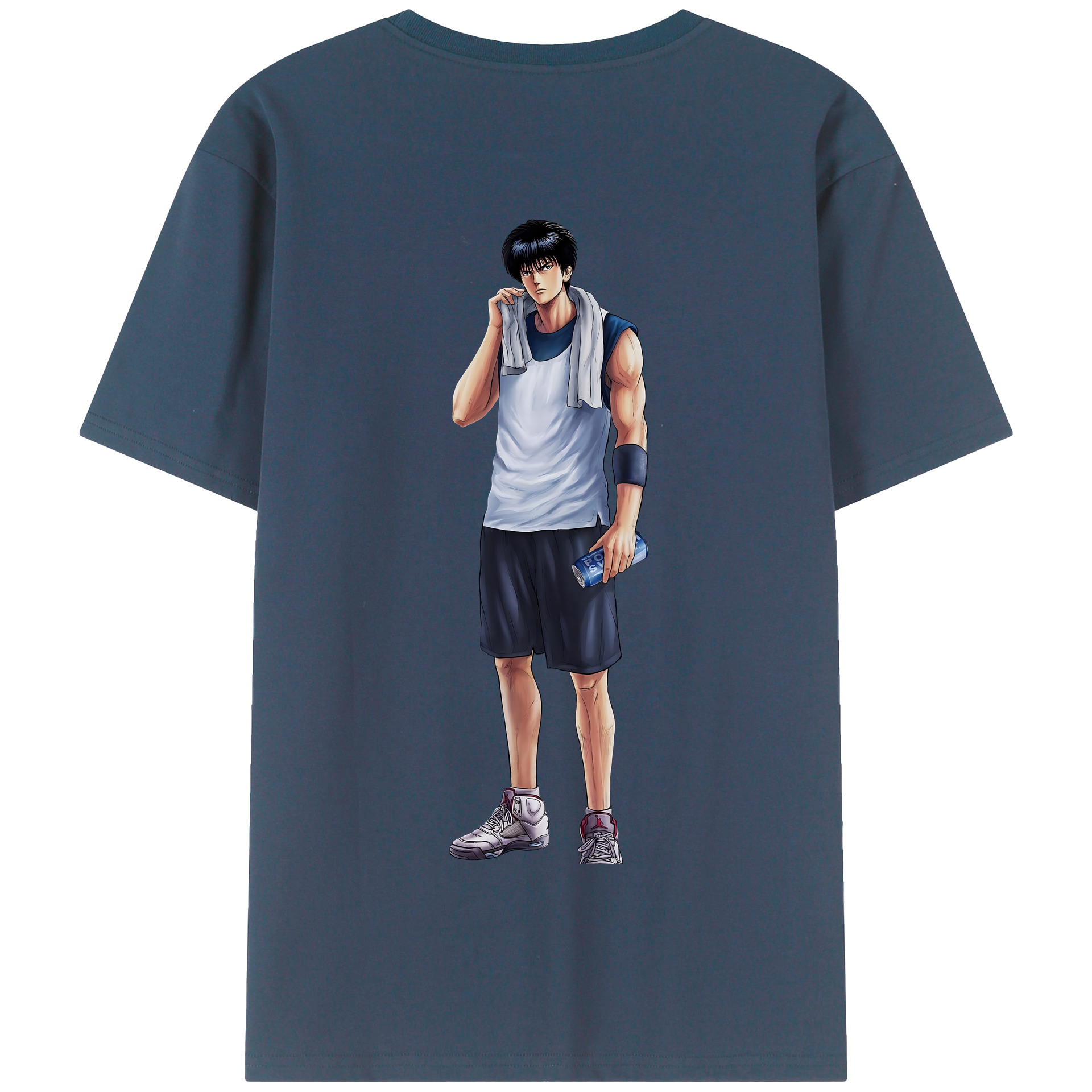 SLAM DUNK／スラムダンク 綿100％半袖Tシャツ（背面プリント）
