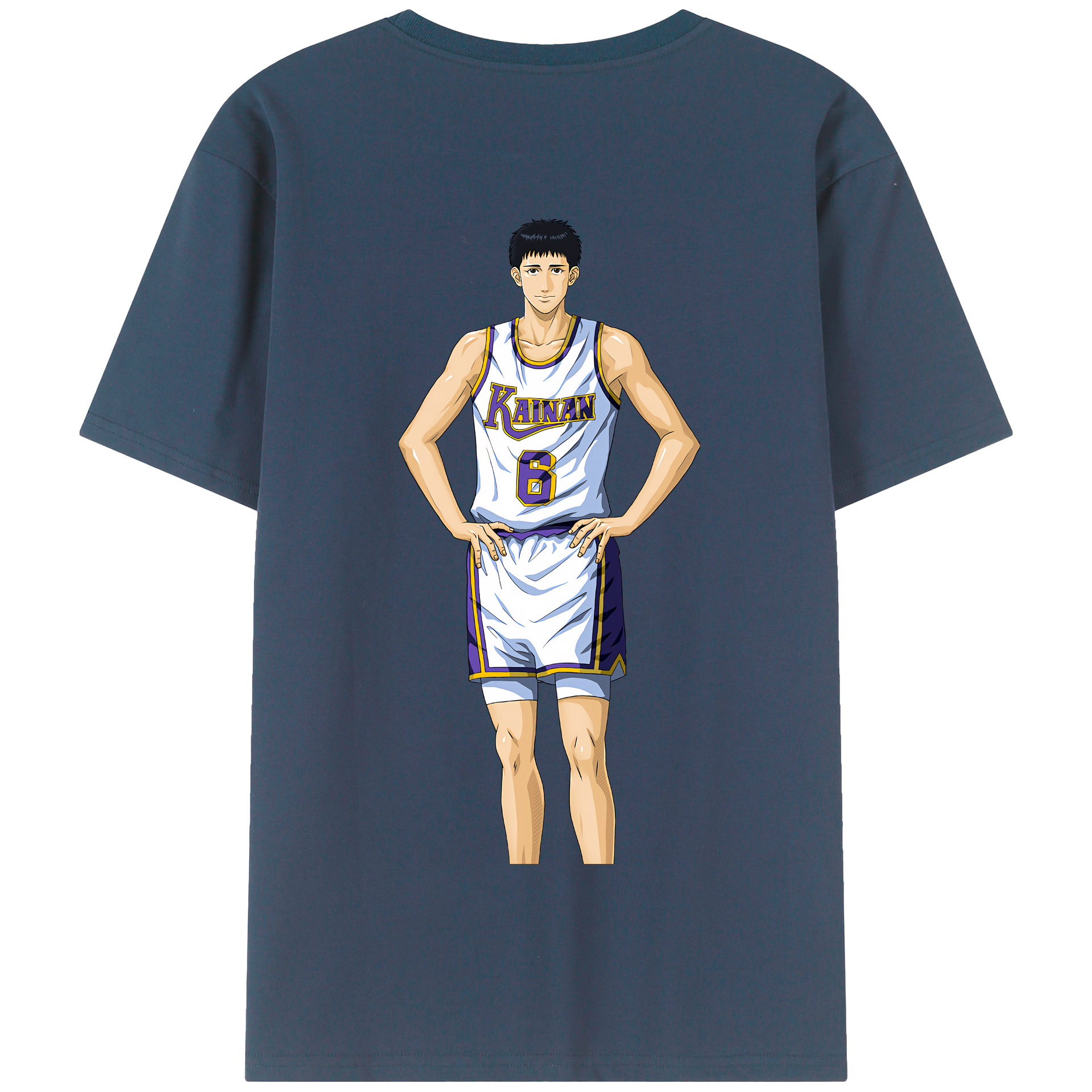 SLAM DUNK／スラムダンク 綿100％半袖Tシャツ（背面プリント）