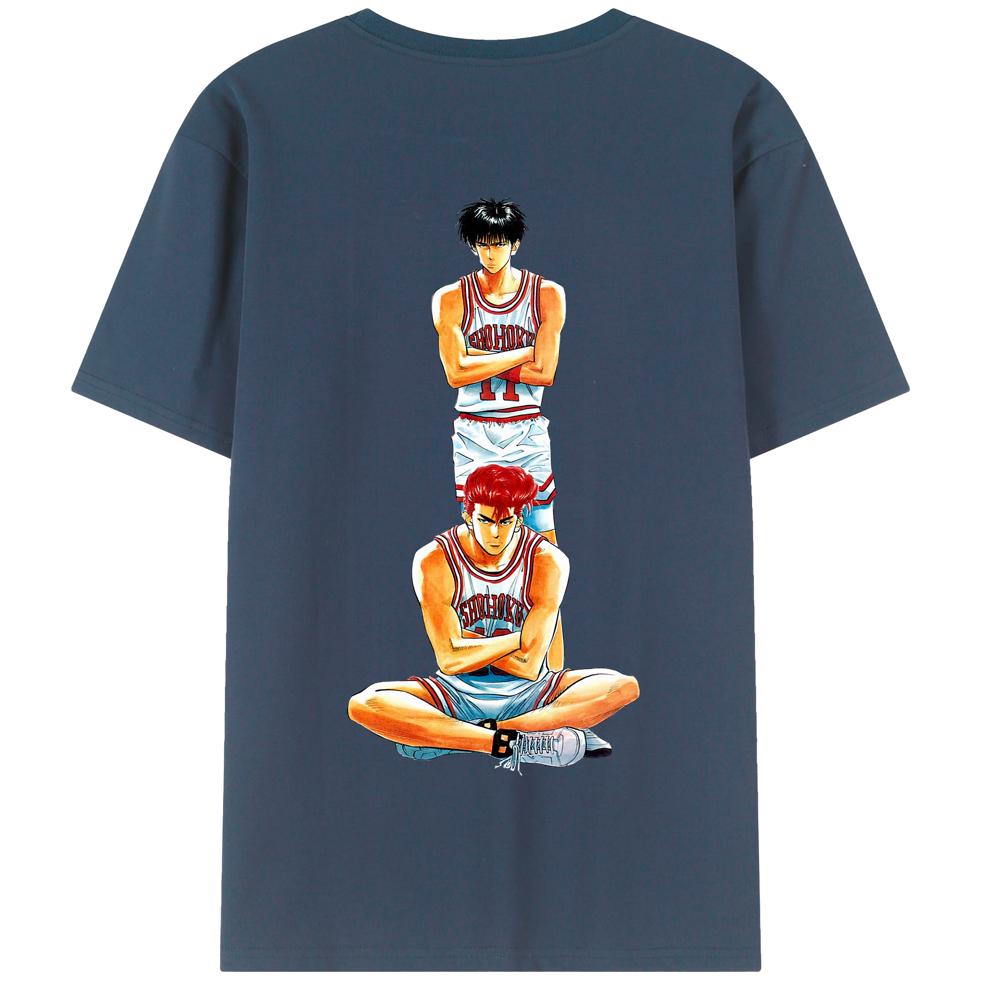 SLAM DUNK／スラムダンク 綿100％半袖Tシャツ（背面プリント）