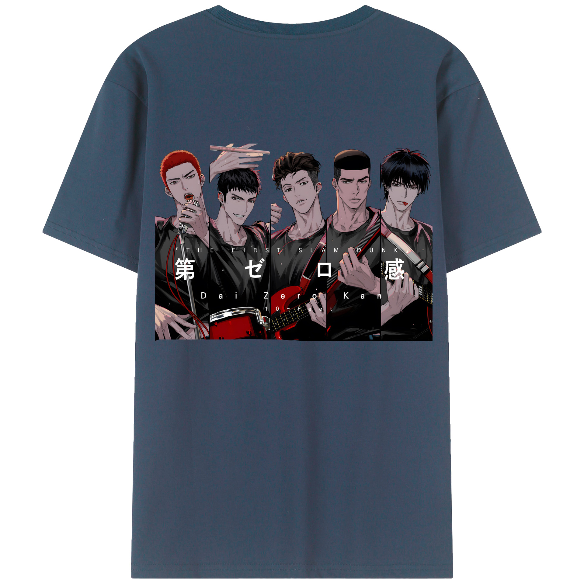 SLAM DUNK／スラムダンク 綿100％半袖Tシャツ（背面プリント）