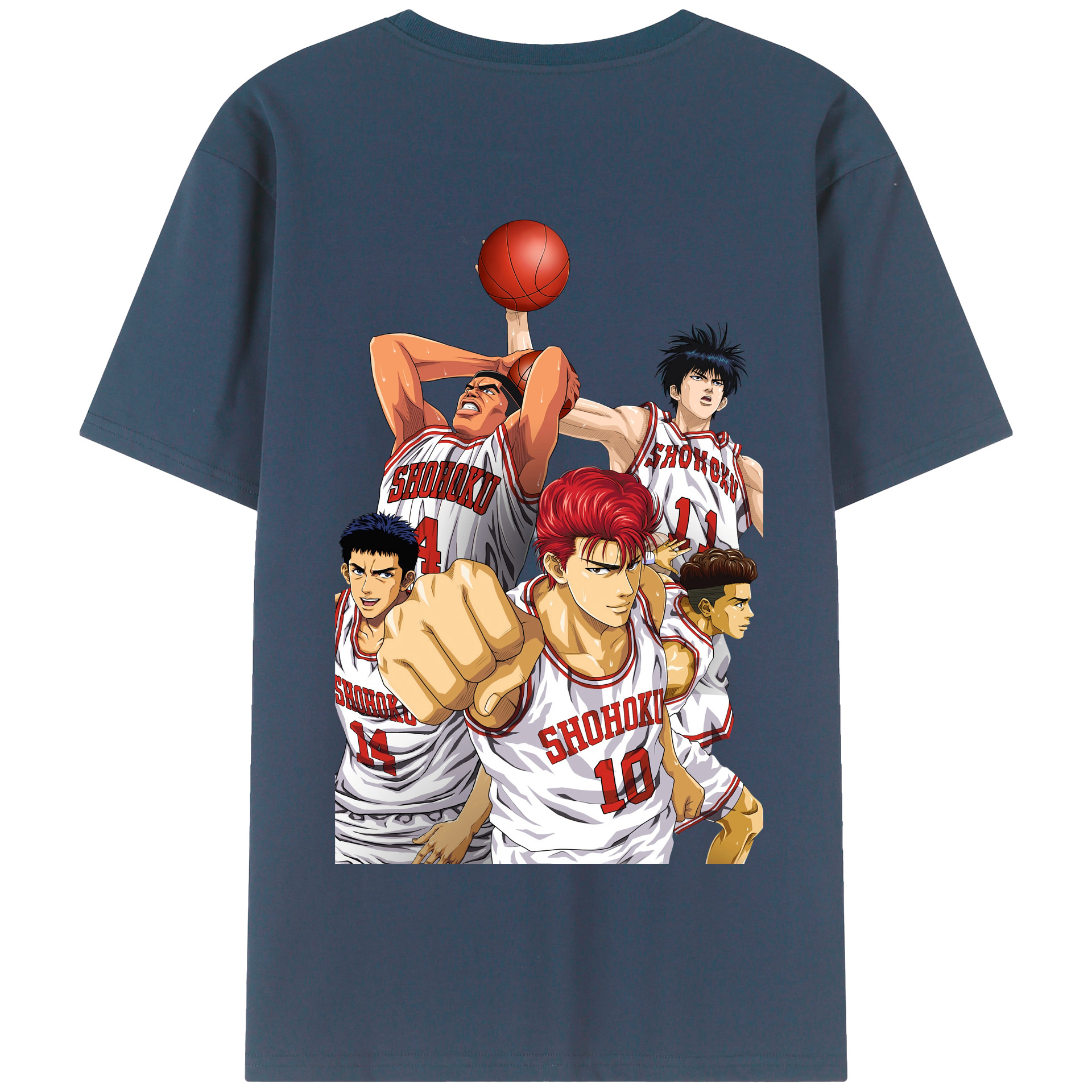 （画像用） SLAM DUNK／スラムダンク 綿100％半袖Tシャツ（背面プリント）