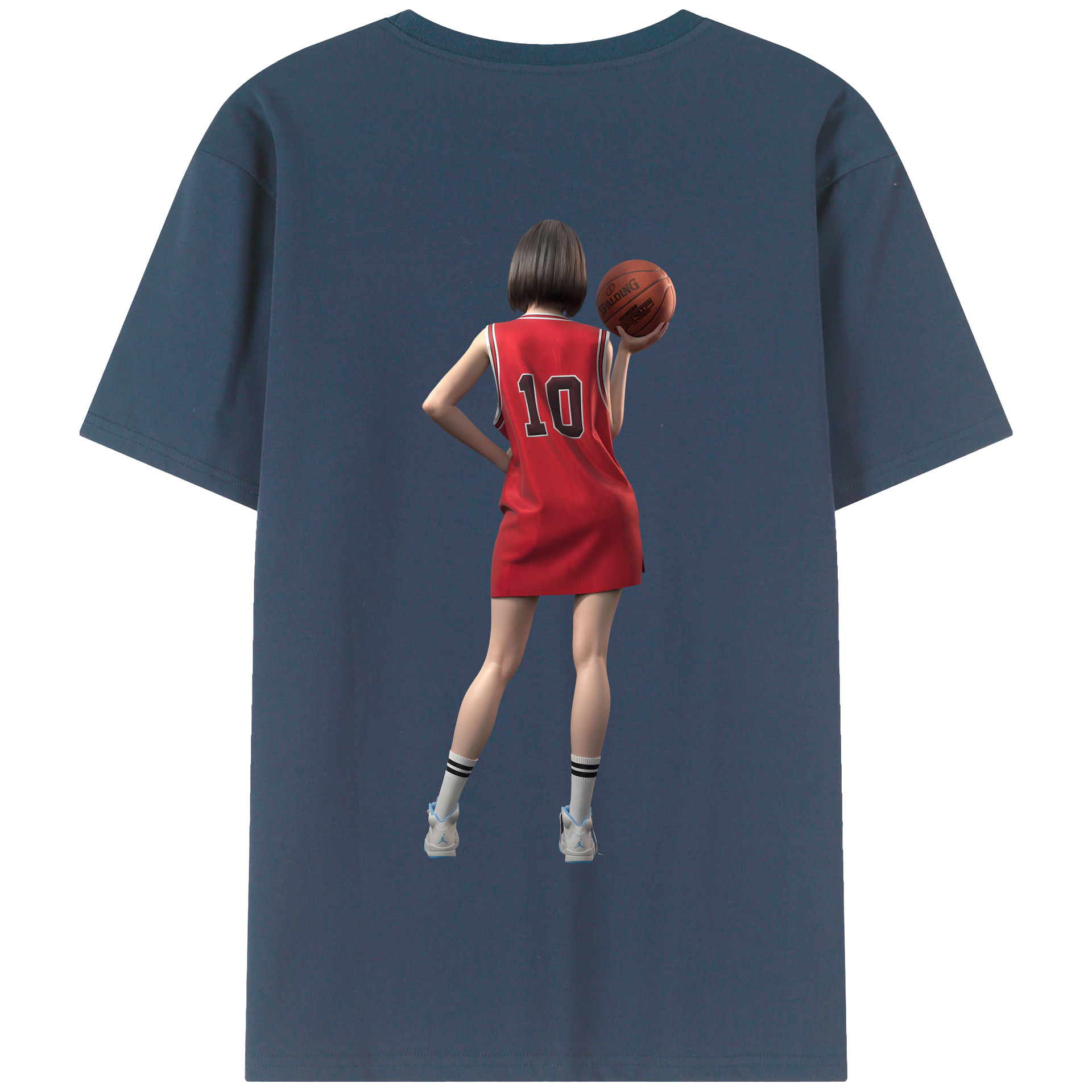 SLAM DUNK／スラムダンク 綿100％半袖Tシャツ（背面プリント）