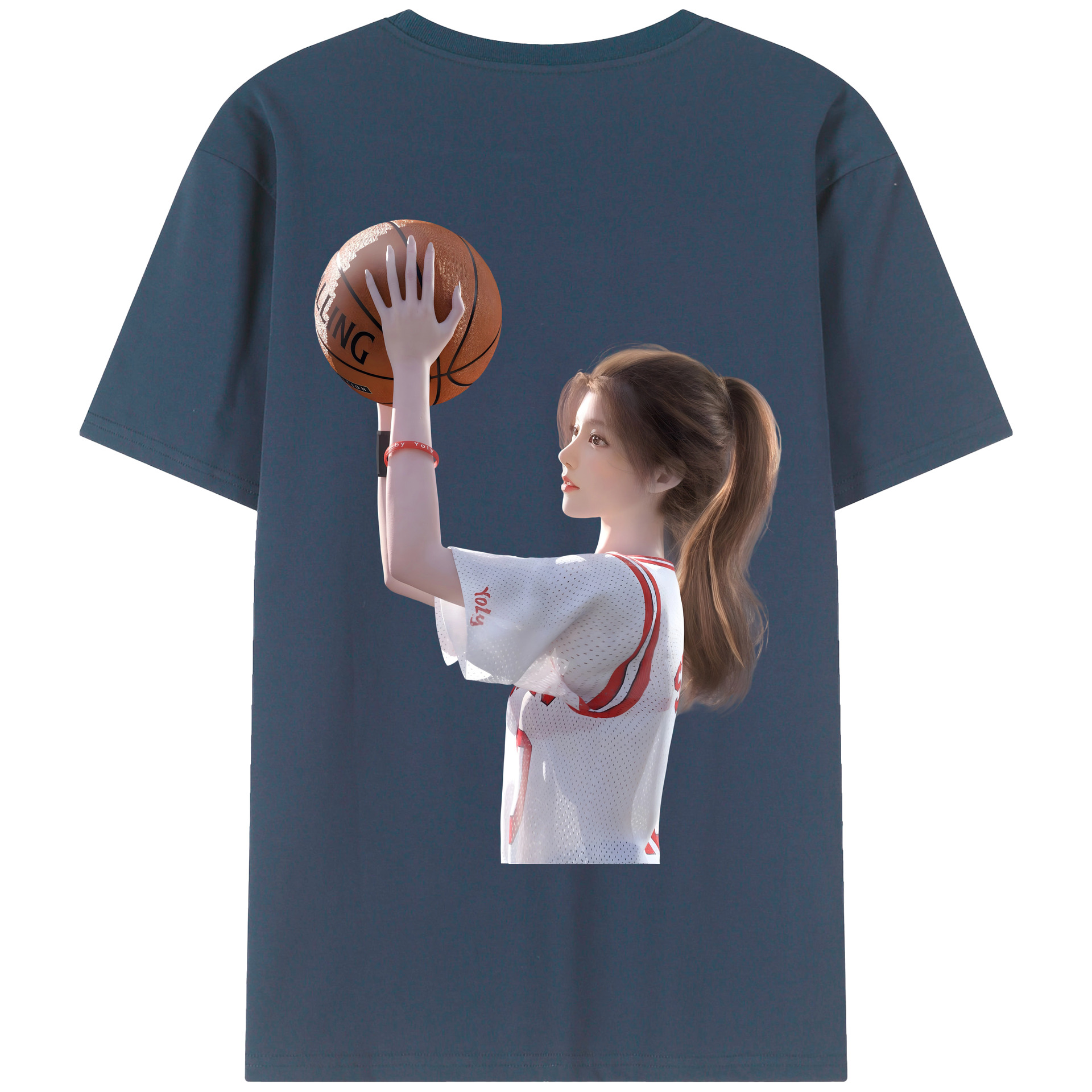 SLAM DUNK／スラムダンク 綿100％半袖Tシャツ（背面プリント）