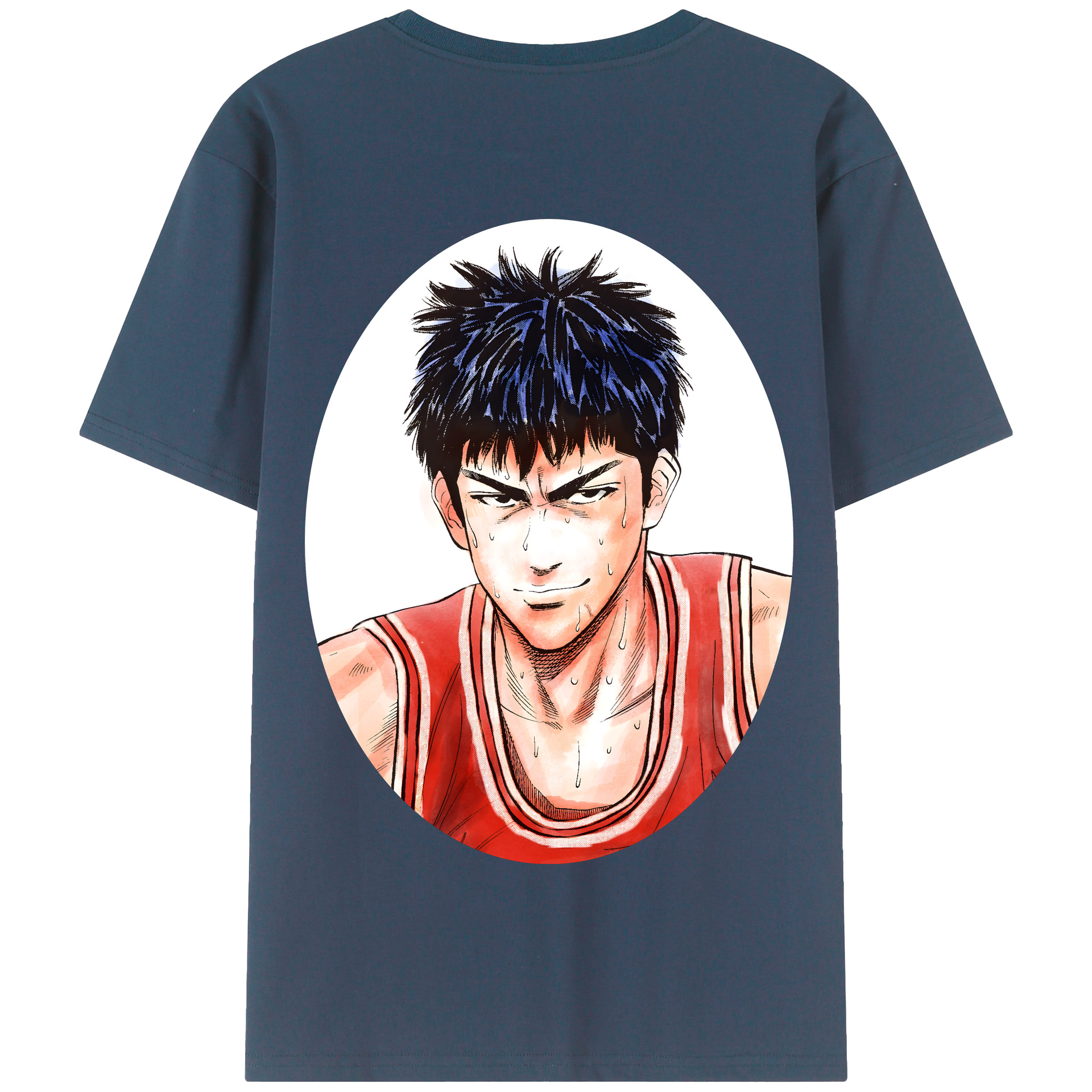 SLAM DUNK／スラムダンク 綿100％半袖Tシャツ（背面プリント）