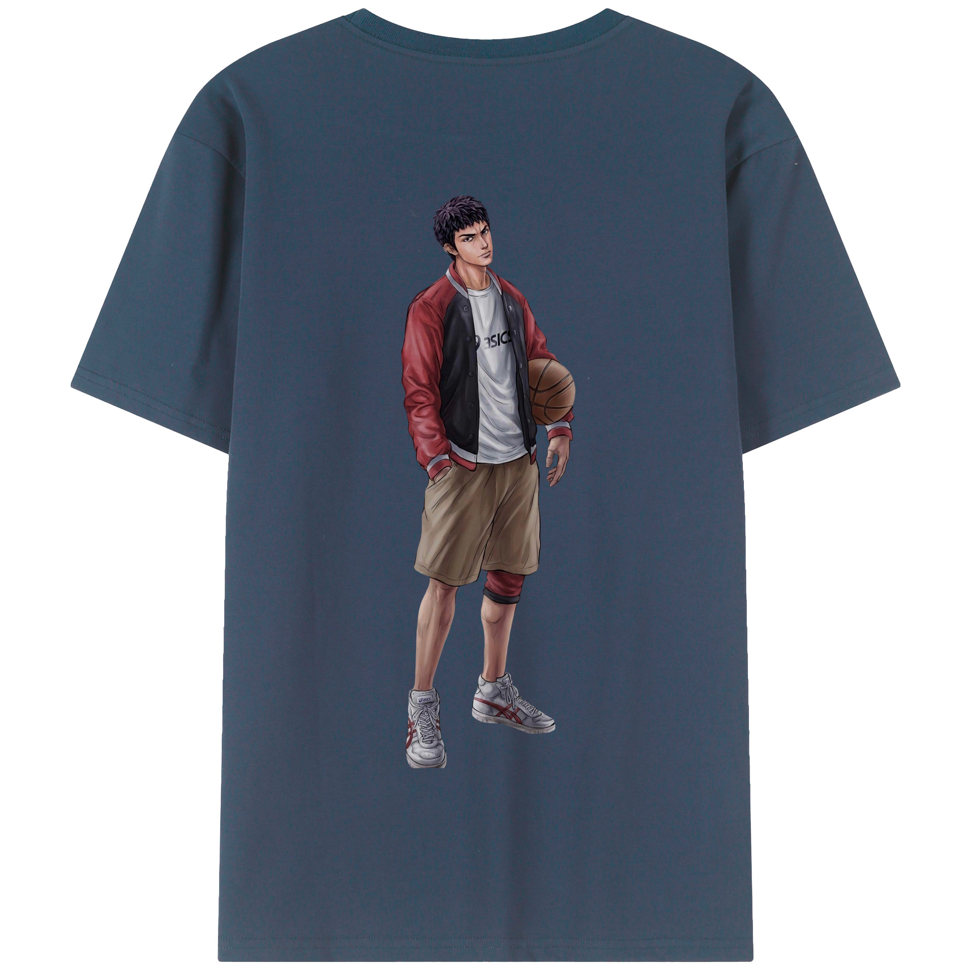 SLAM DUNK／スラムダンク 綿100％半袖Tシャツ（背面プリント）