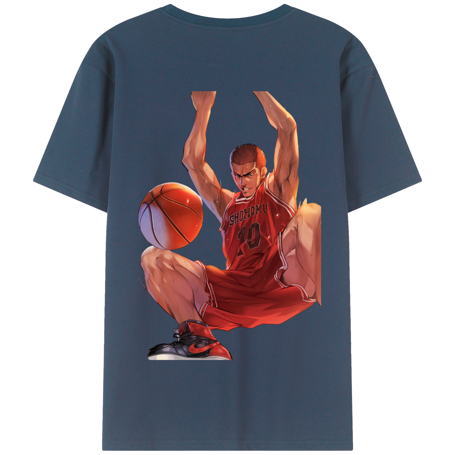 SLAM DUNK／スラムダンク 綿100％半袖Tシャツ（背面プリント）