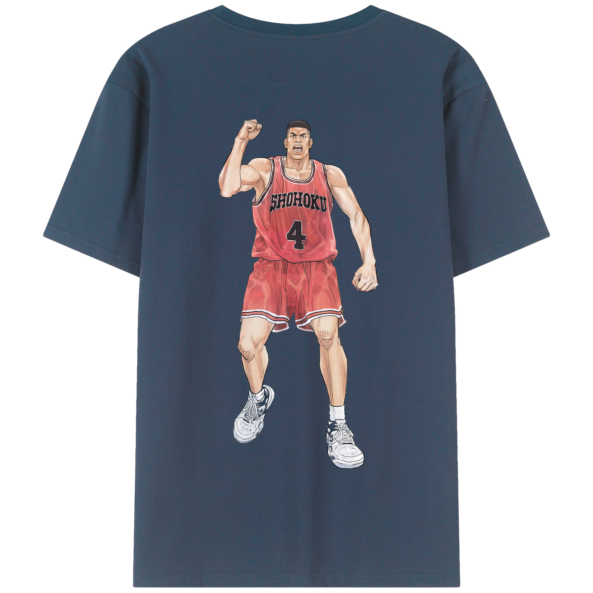 SLAM DUNK／スラムダンク 綿100％半袖Tシャツ（背面プリント）