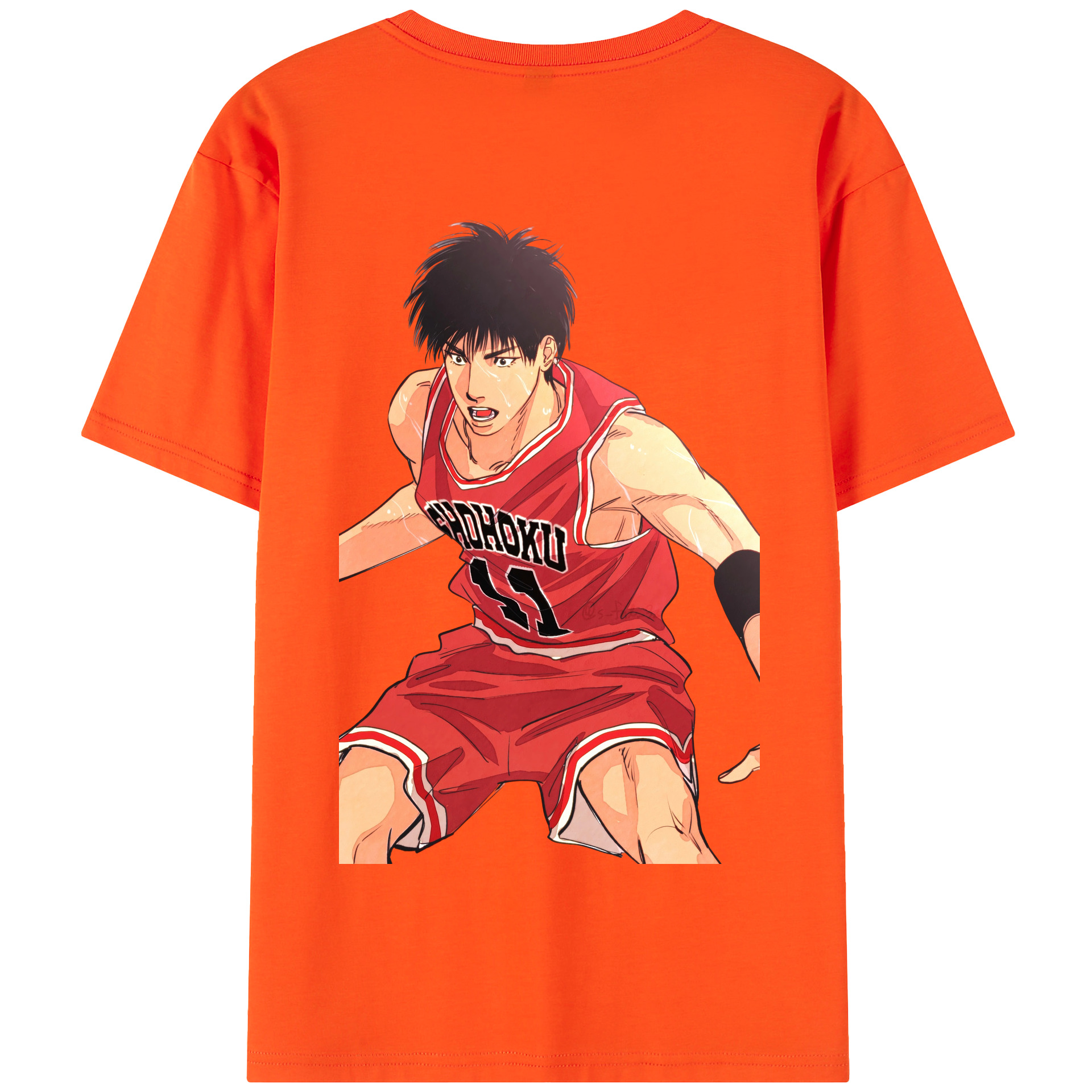 SLAM DUNK／スラムダンク 綿100％半袖Tシャツ（背面プリント）