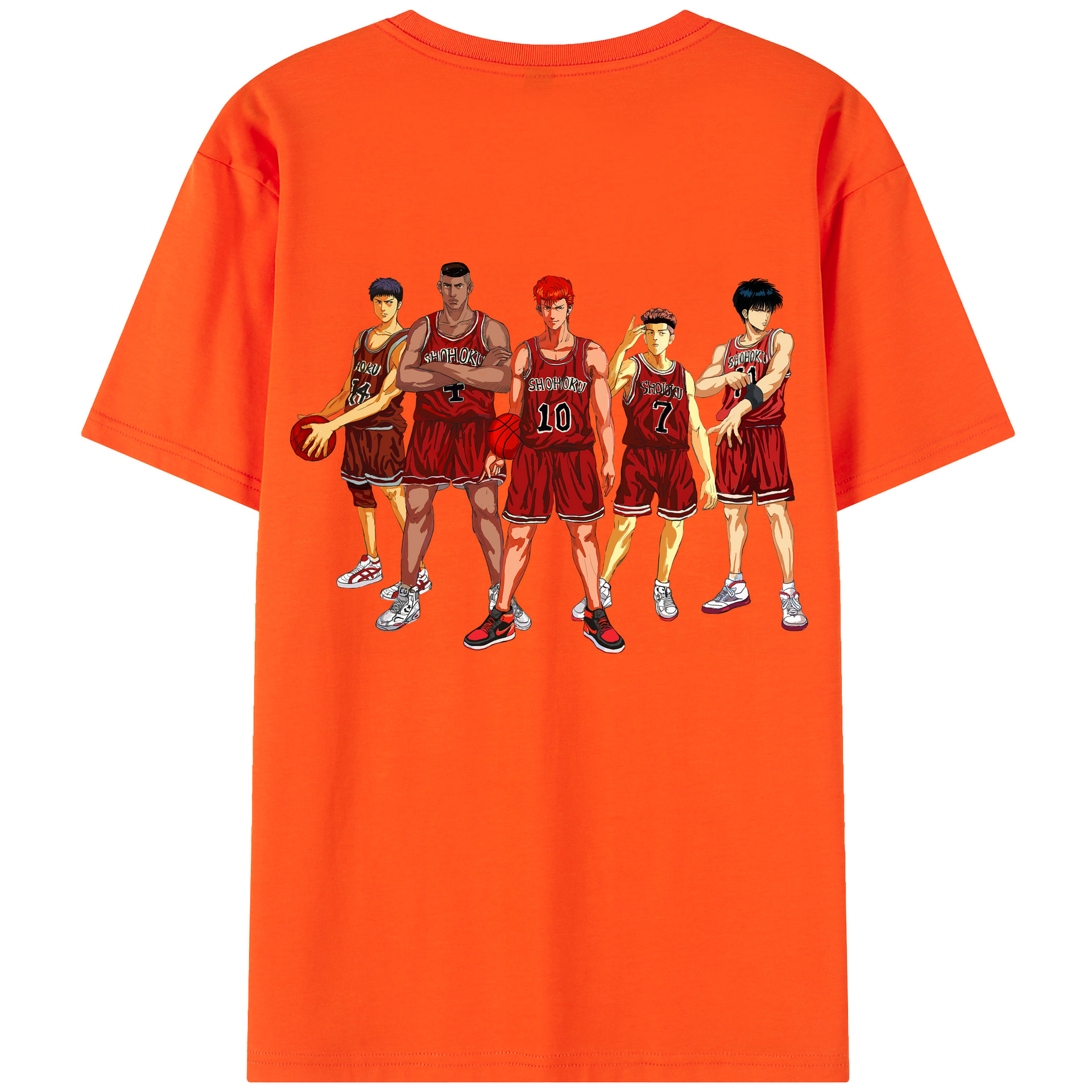 SLAM DUNK／スラムダンク 綿100％半袖Tシャツ（背面プリント）
