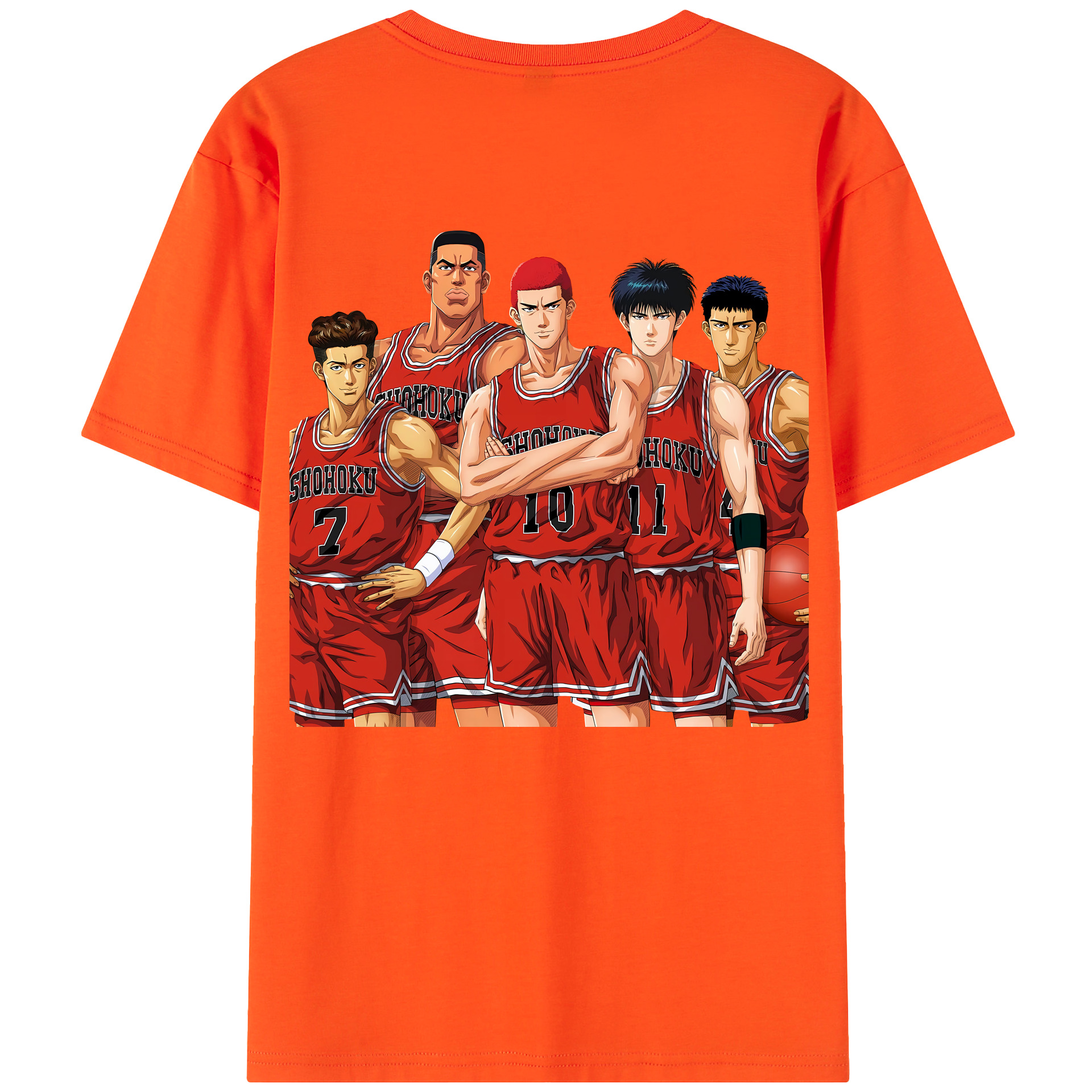 SLAM DUNK／スラムダンク 綿100％半袖Tシャツ（背面プリント）