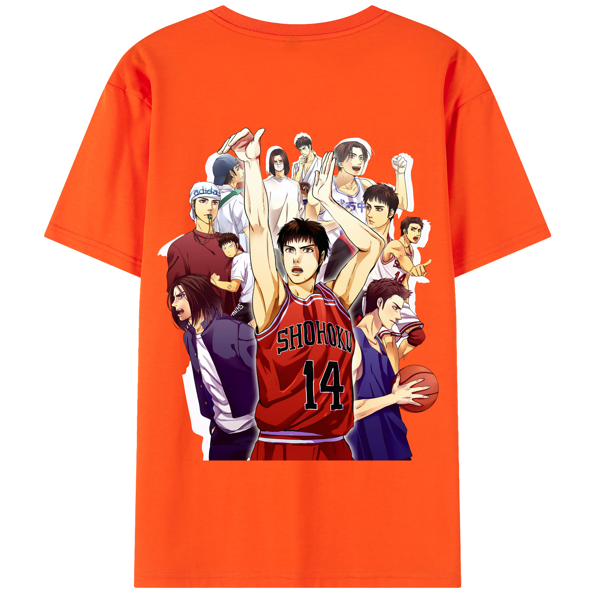 SLAM DUNK／スラムダンク 綿100％半袖Tシャツ（背面プリント）