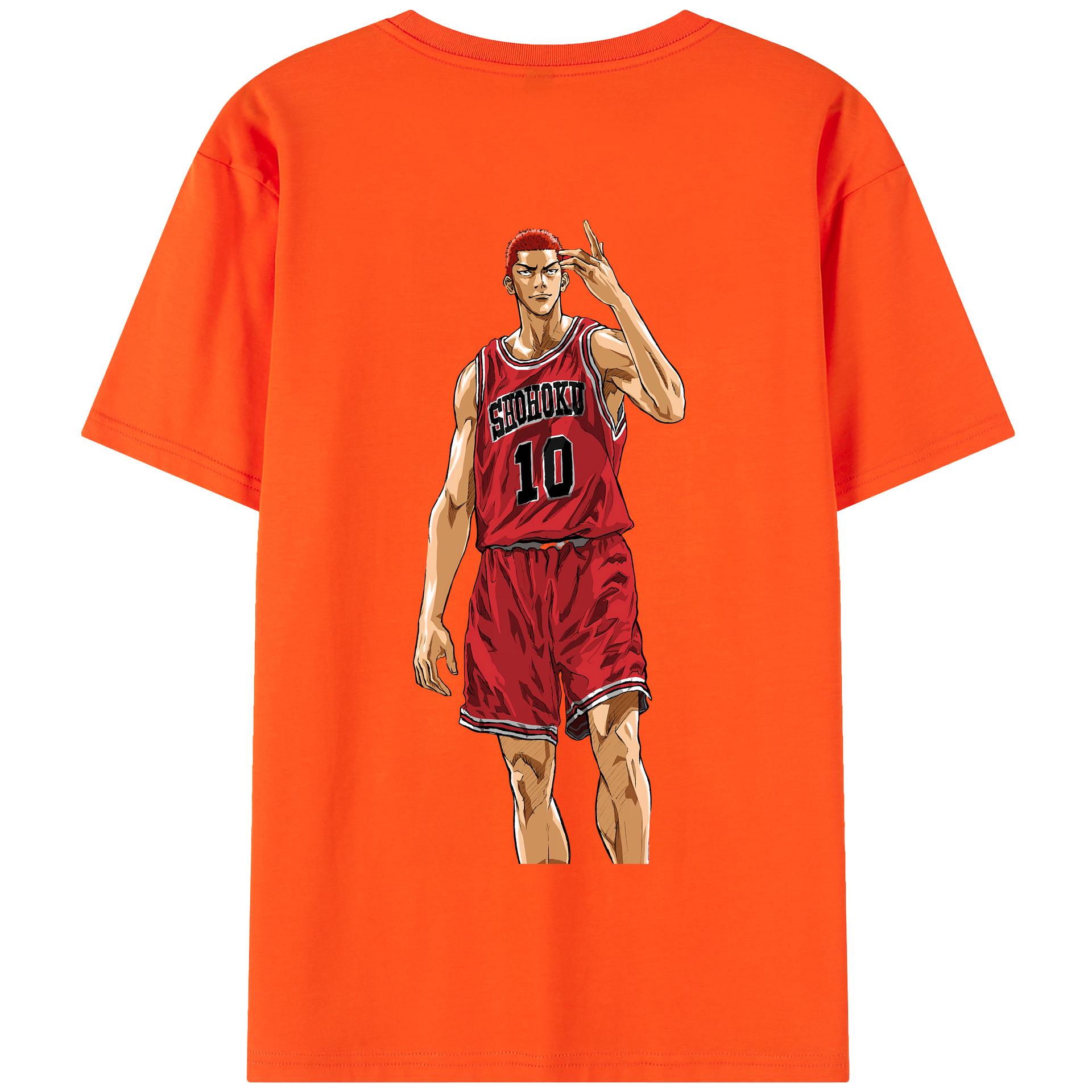 SLAM DUNK／スラムダンク 綿100％半袖Tシャツ（背面プリント）