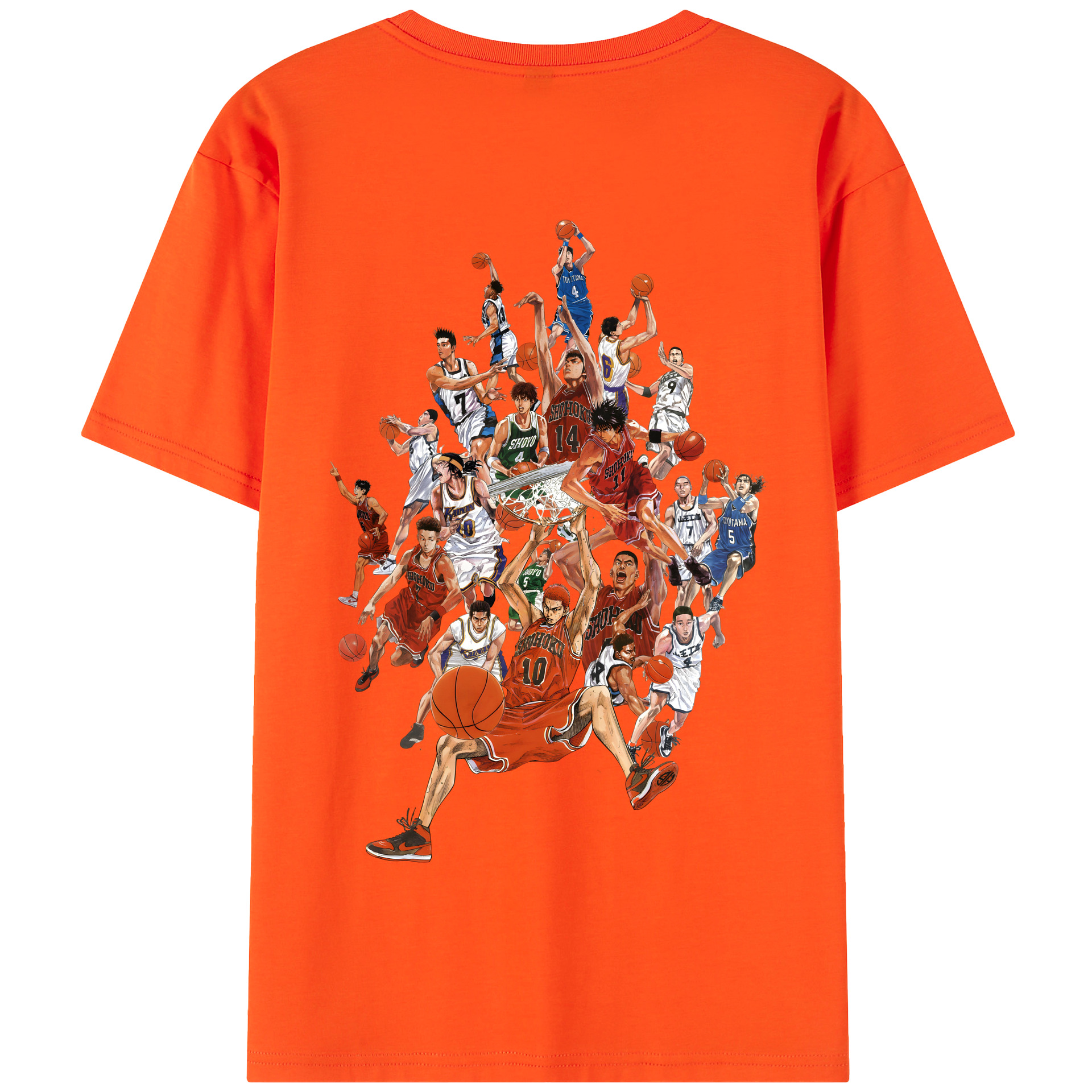 SLAM DUNK／スラムダンク 綿100％半袖Tシャツ（背面プリント）