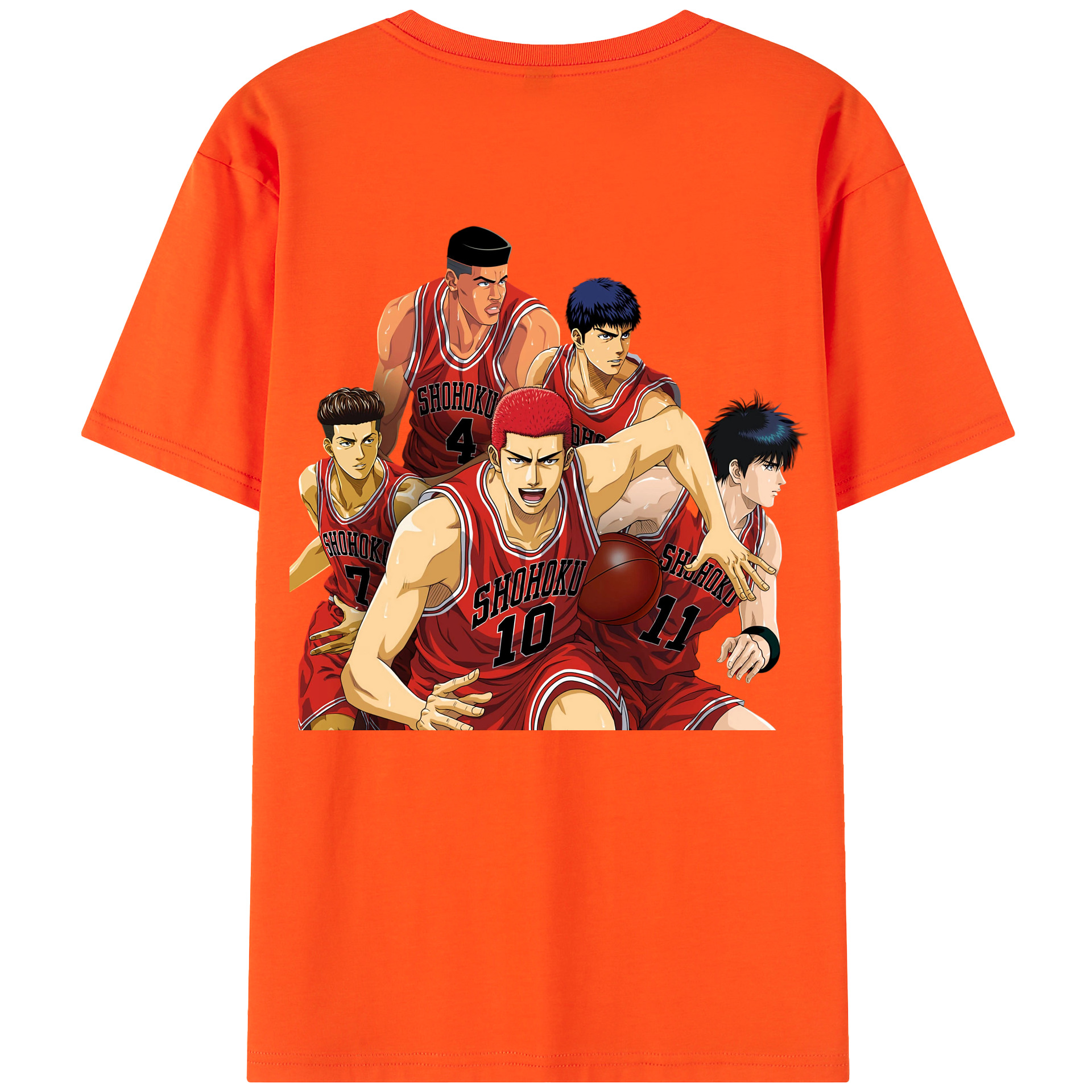 SLAM DUNK／スラムダンク 綿100％半袖Tシャツ（背面プリント）