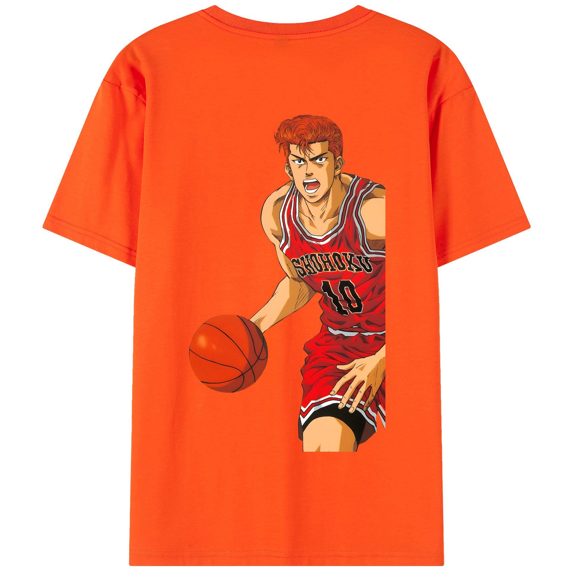 SLAM DUNK／スラムダンク 綿100％半袖Tシャツ（背面プリント）