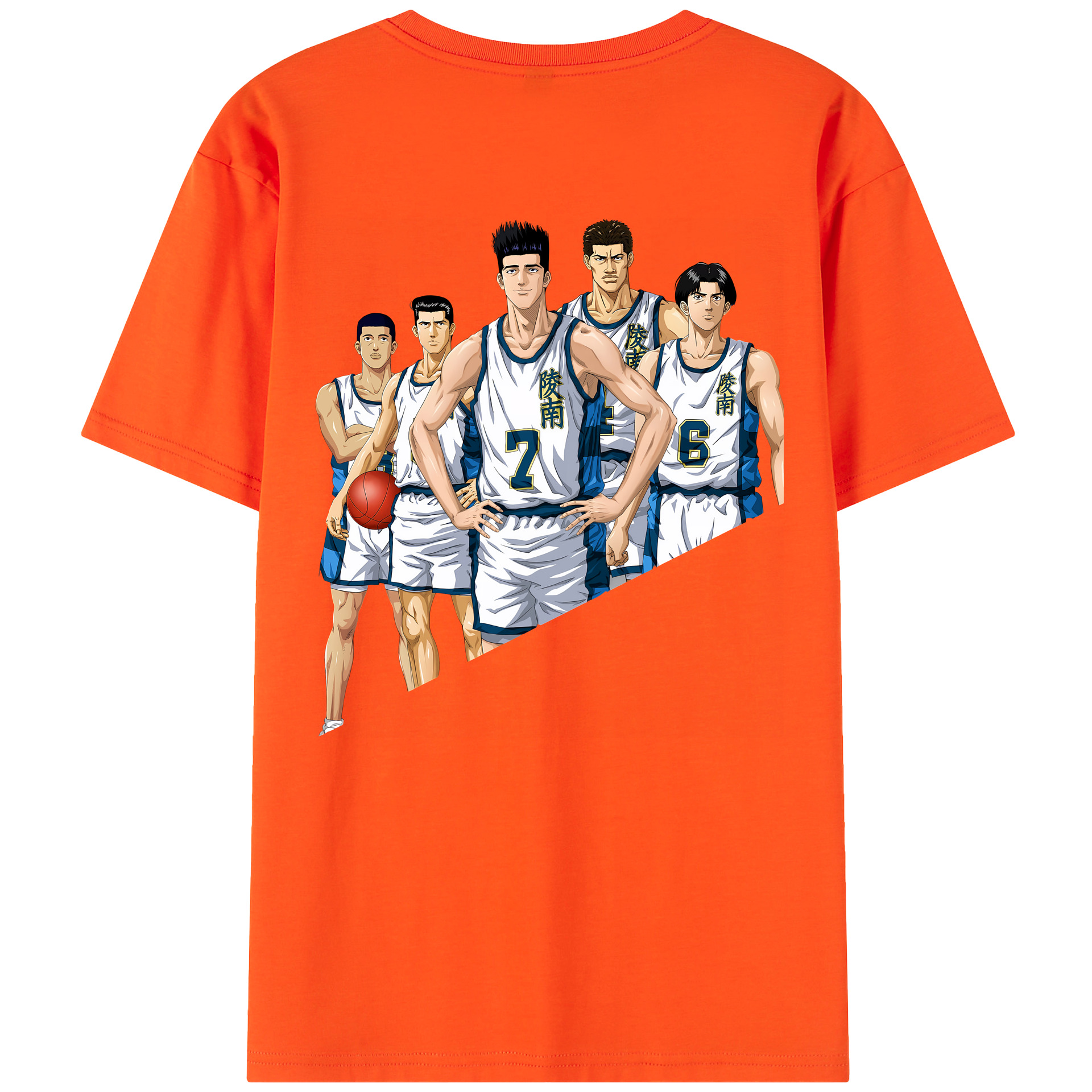 SLAM DUNK／スラムダンク 綿100％半袖Tシャツ（背面プリント）