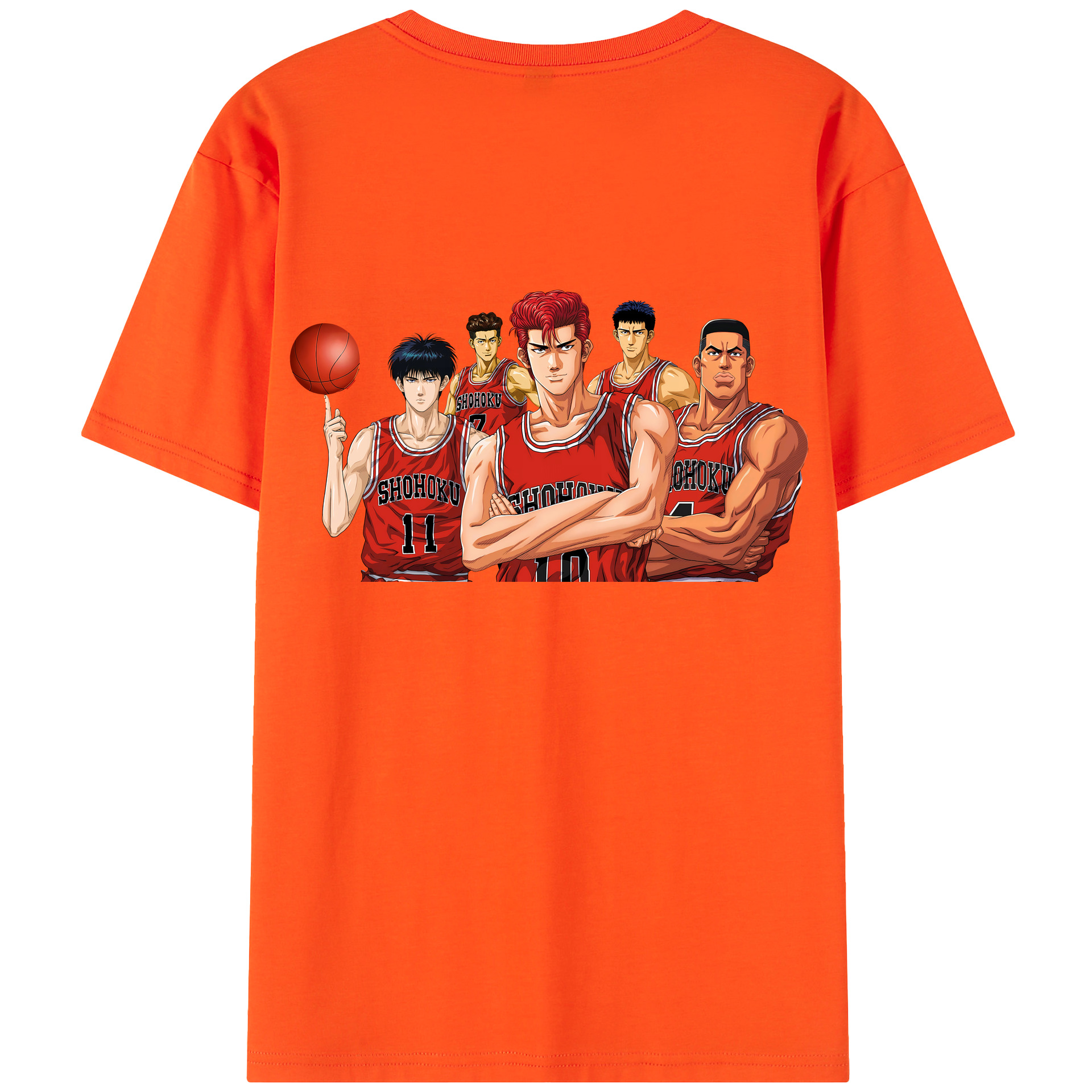 SLAM DUNK／スラムダンク 綿100％半袖Tシャツ（背面プリント）