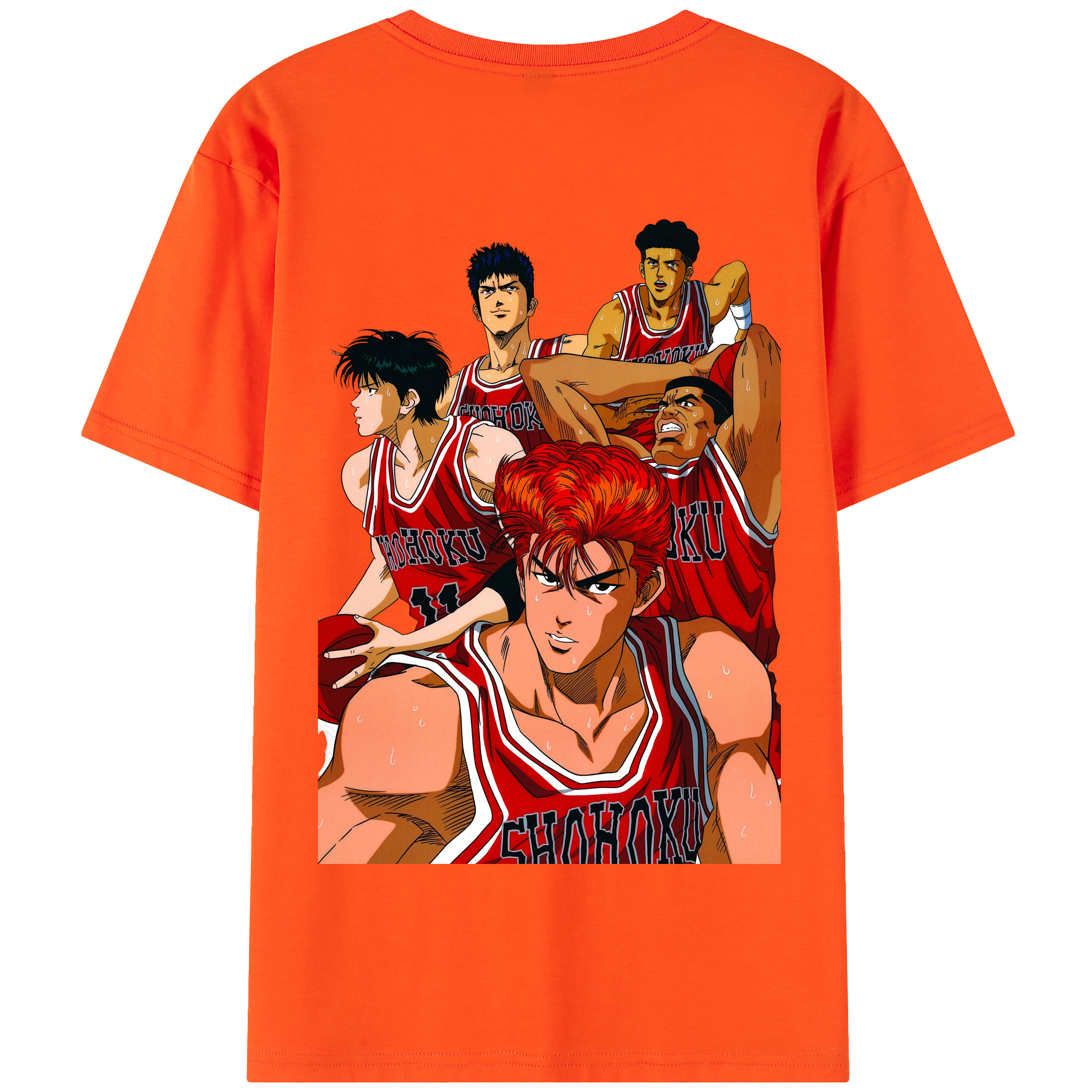 SLAM DUNK／スラムダンク 綿100％半袖Tシャツ（背面プリント）