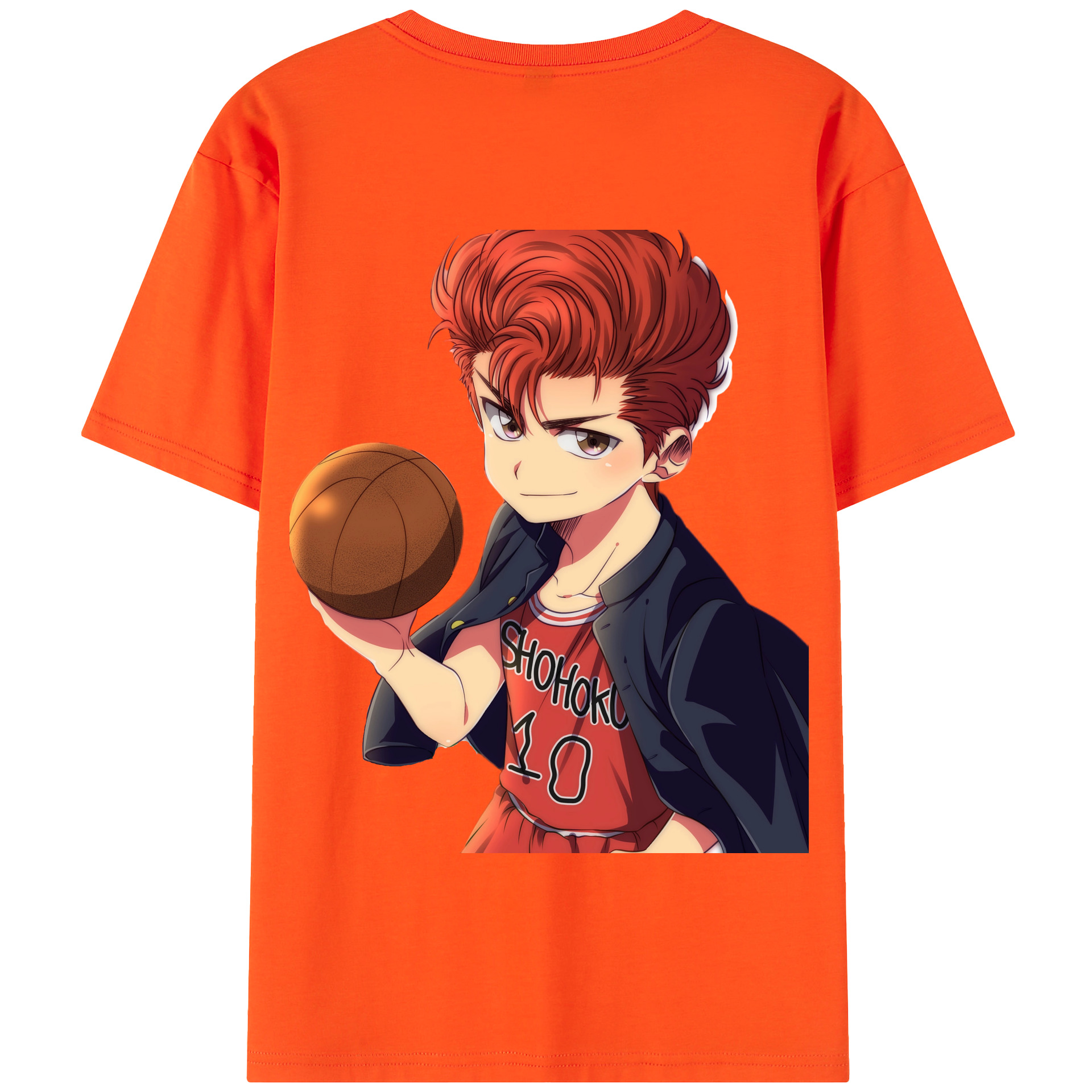 SLAM DUNK／スラムダンク 綿100％半袖Tシャツ（背面プリント）