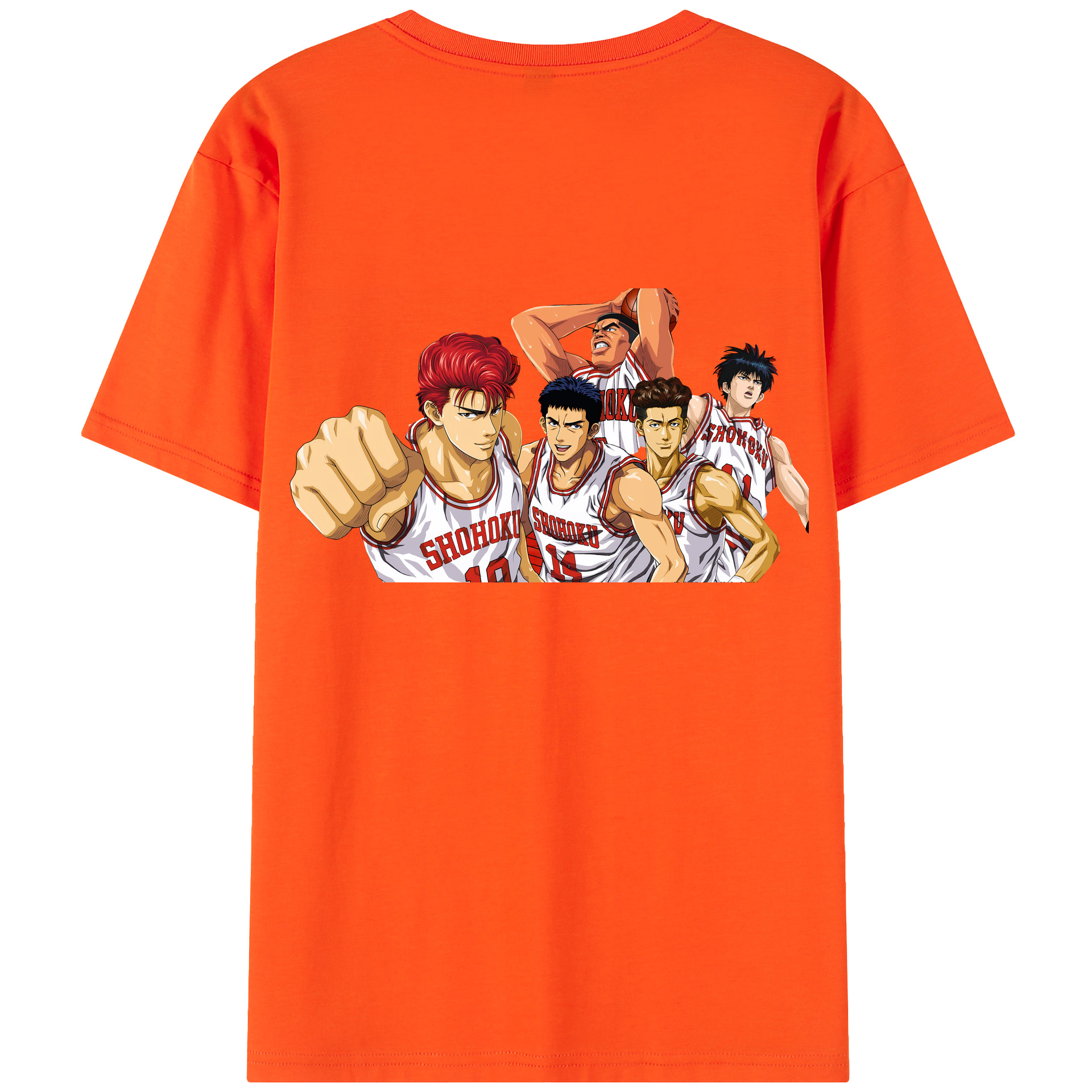SLAM DUNK／スラムダンク 綿100％半袖Tシャツ（背面プリント）