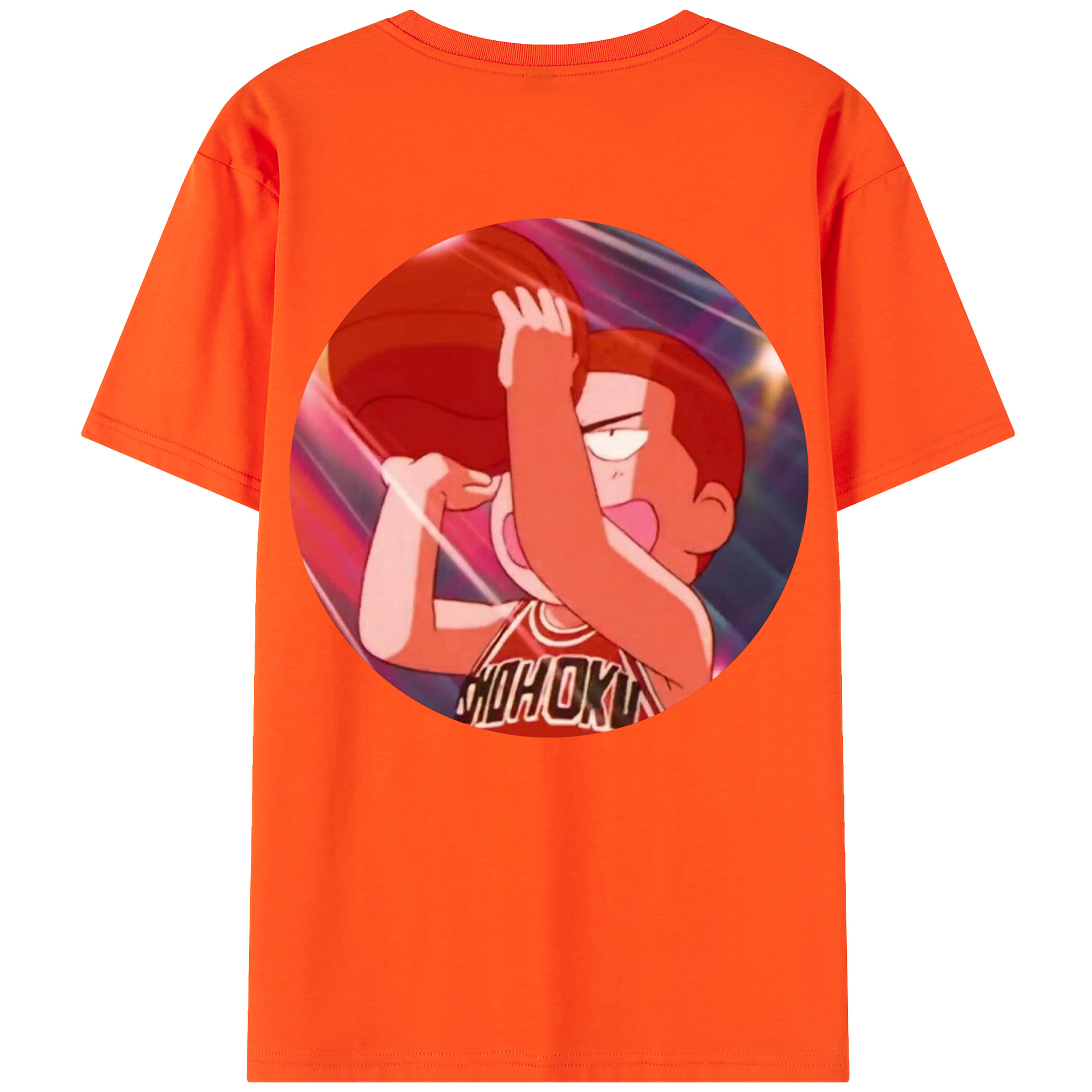 SLAM DUNK／スラムダンク 綿100％半袖Tシャツ（背面プリント）